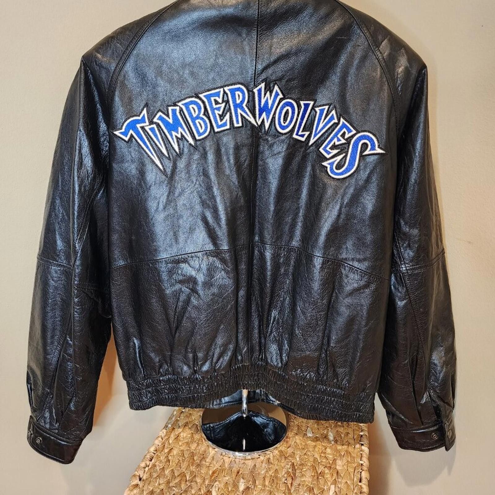 Wilsons Leather Wilsons Leather MN Timberwolves Jacket NBA Licensed Size L Size US L / EU 52-54 / 3 - 1 Thumbnail