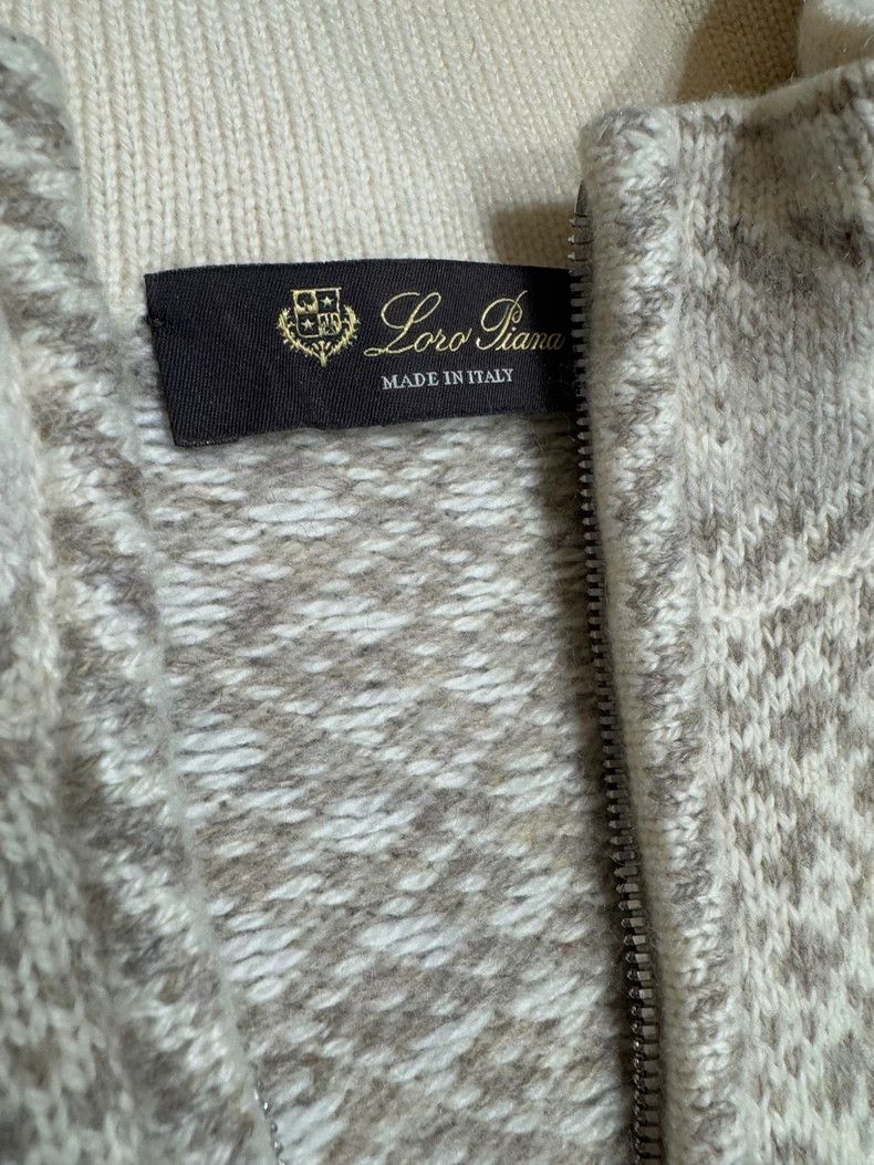 Loro Piana LORO PIANA Snowflake cashmere cardigan Size M / US 6-8 / IT 42-44 - 3 Thumbnail