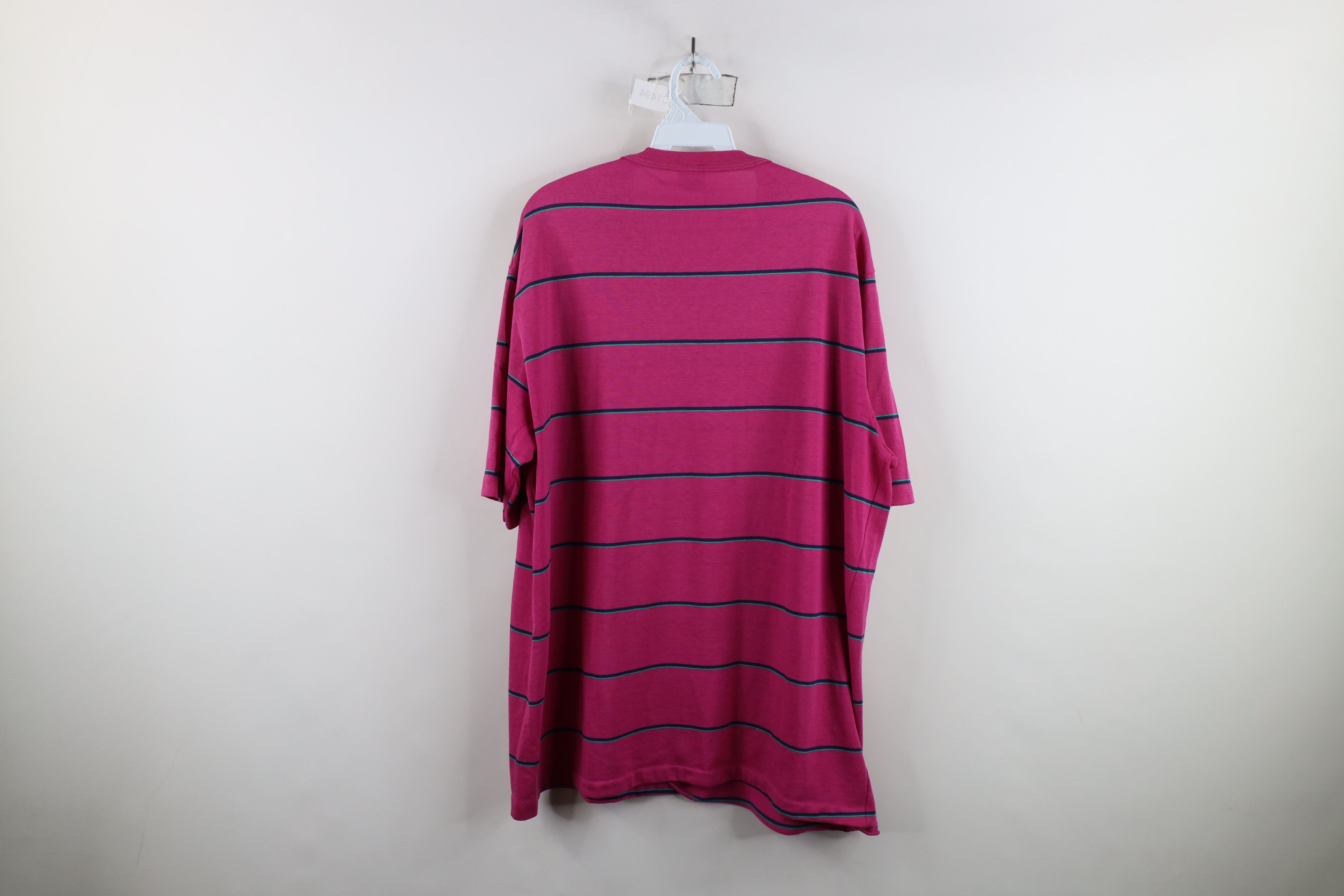 Vintage Vintage 90s Streetwear Knit Short Sleeve Pocket T-Shirt USA Size US XL / EU 56 / 4 - 11 Thumbnail