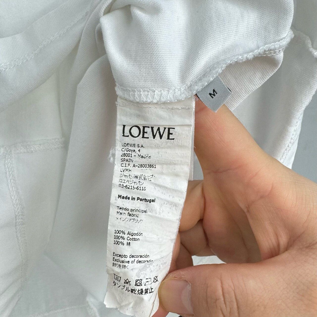 Loewe Loewe White Irregular Embroidered Short Sleeve M Size US M / EU 48-50 / 2 - 5 Thumbnail