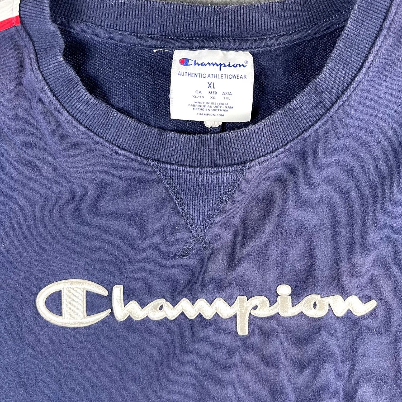 Champion Champion Sweatshirt Womens XL Blue Long Sleeve Crew Neck Pullover Size XL / US 12-14 / IT 48-50 - 4 Thumbnail