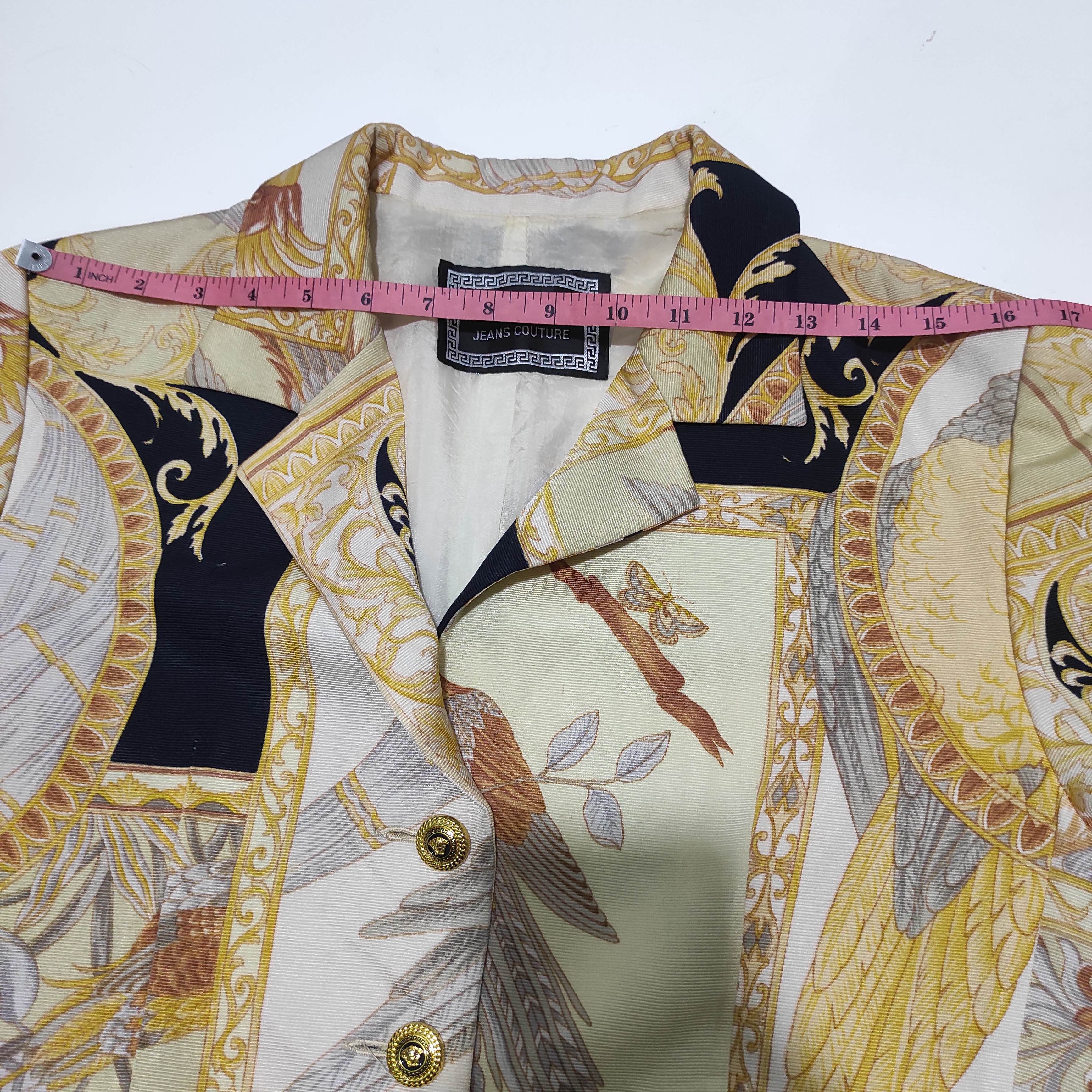 Versace Versace Jeans Couture Baroque print Blazer Jacket Size M / US 6-8 / IT 42-44 - 21 Thumbnail