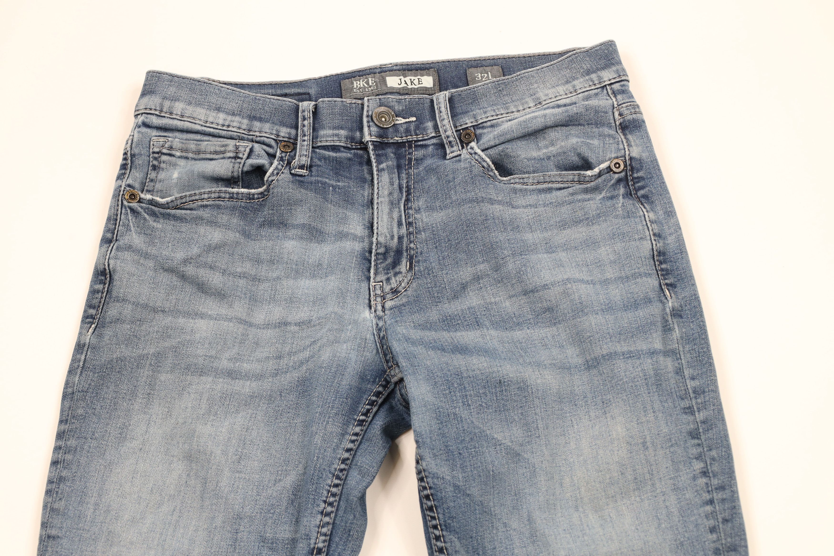Vintage Buckle BKE Stitch Jake Stretch Bootleg Denim Jeans Blue Size US 32 / EU 48 - 2 Thumbnail