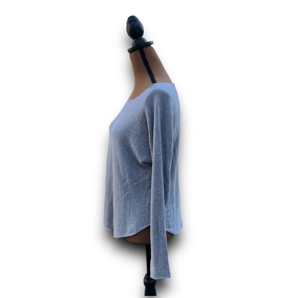 Vass Joan Vass Studio Long Sleeve Distressed Boat Neck Sweater, Women’s Small Size S / US 4 / IT 40 - 3 Thumbnail