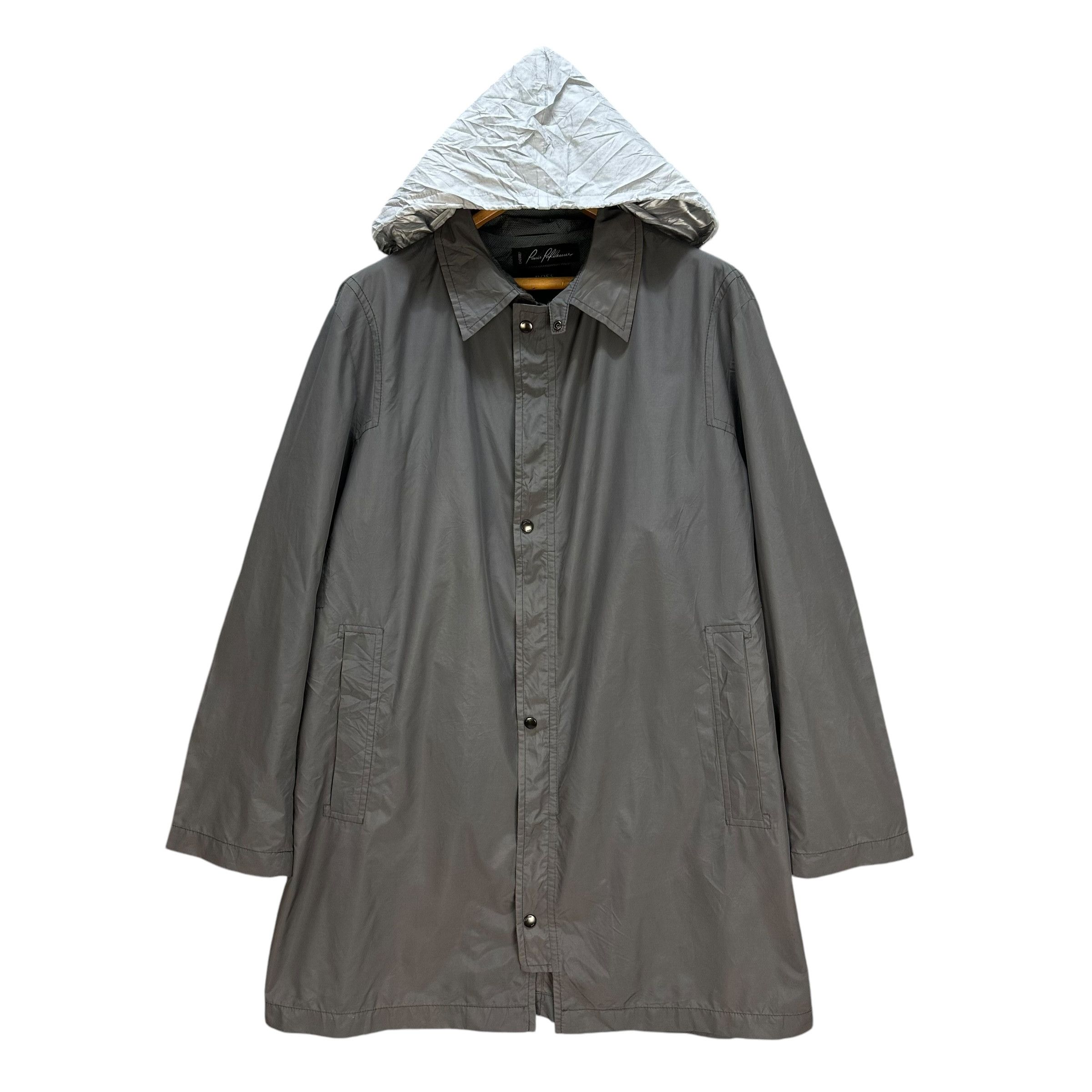 Hugo Boss HUGO BOSS Hooded Light Coat Jacket #A59-1362 Size US L / EU 52-54 / 3 - 14 Thumbnail