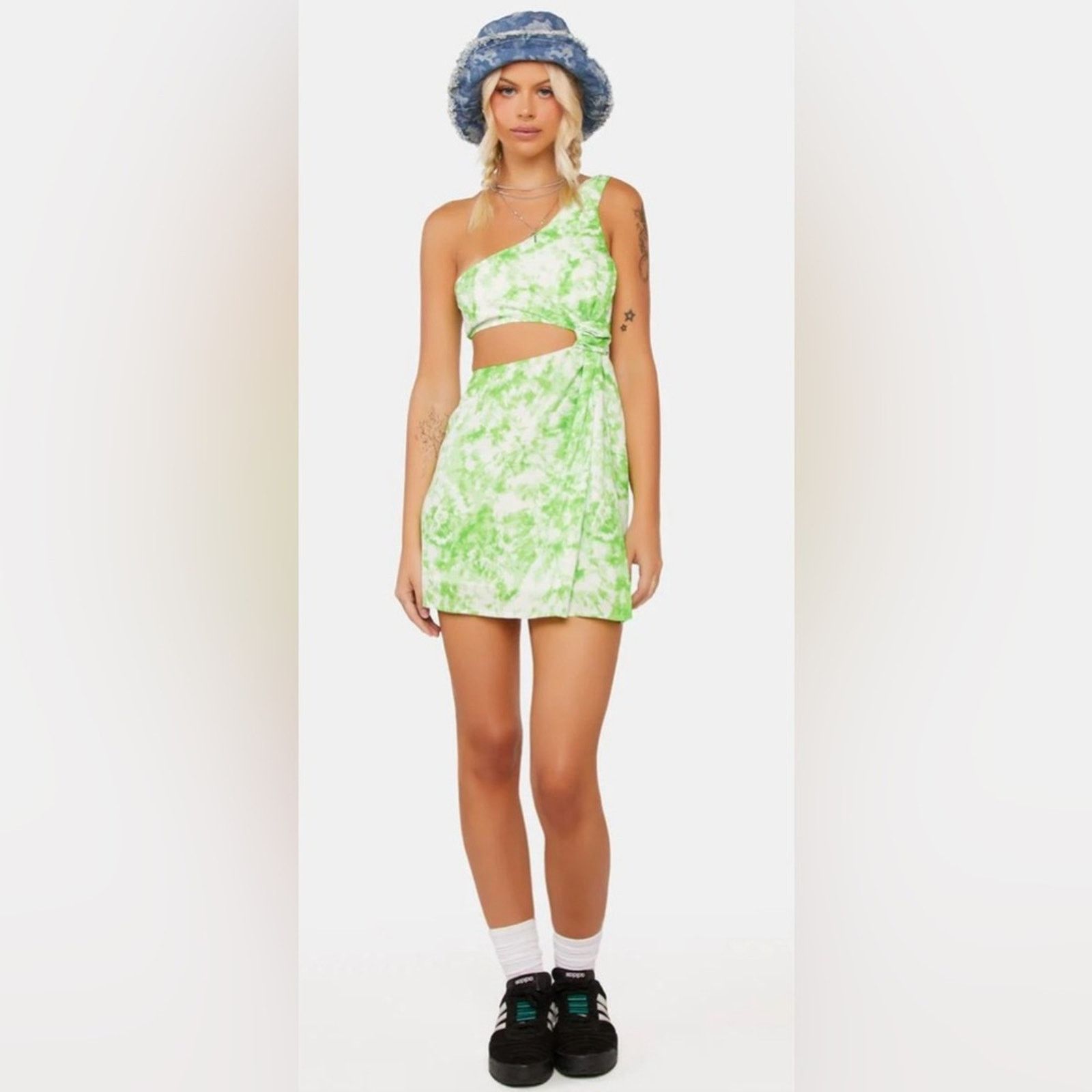 For Love & Lemons NWT For Love & Lemons $222 Green Tie-Dye Skirt size M Size M / US 6-8 / IT 42-44 - 1 Thumbnail