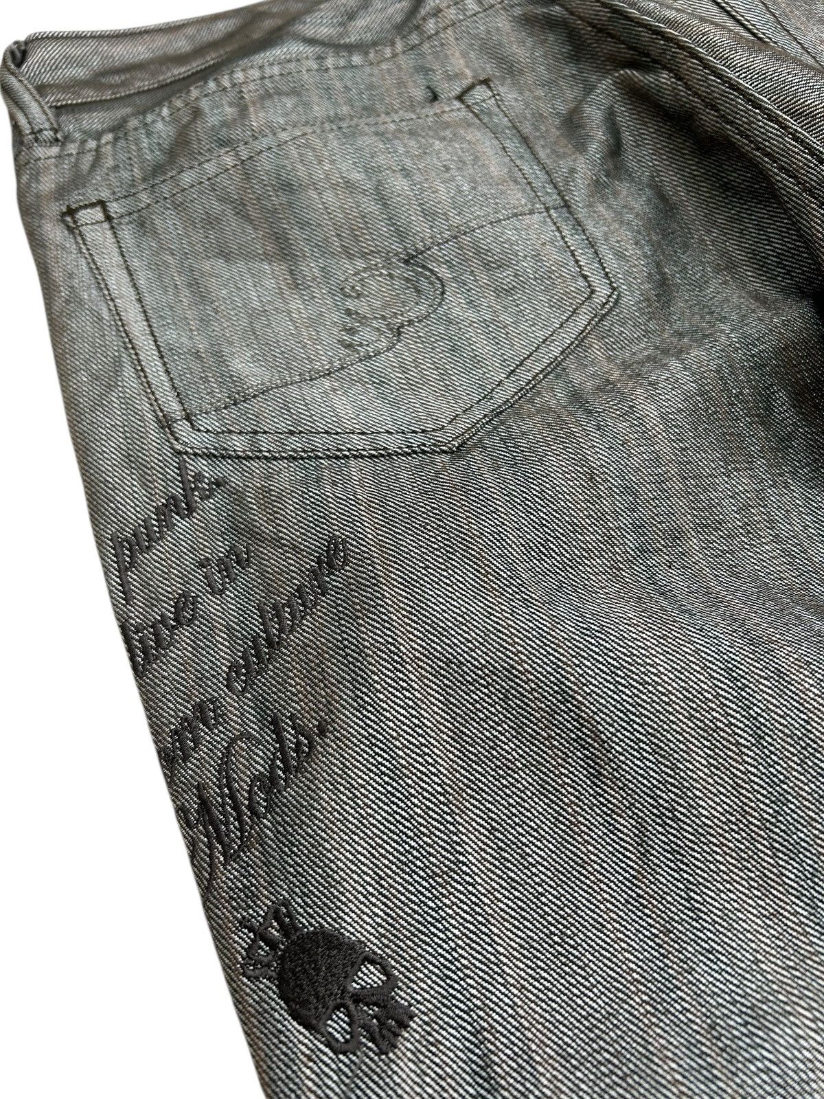 GOSTAR DE FUGA Flare Custom Culture Jean Unique Colour Retro Punk 90s Scene Size US 29 - 15 Thumbnail