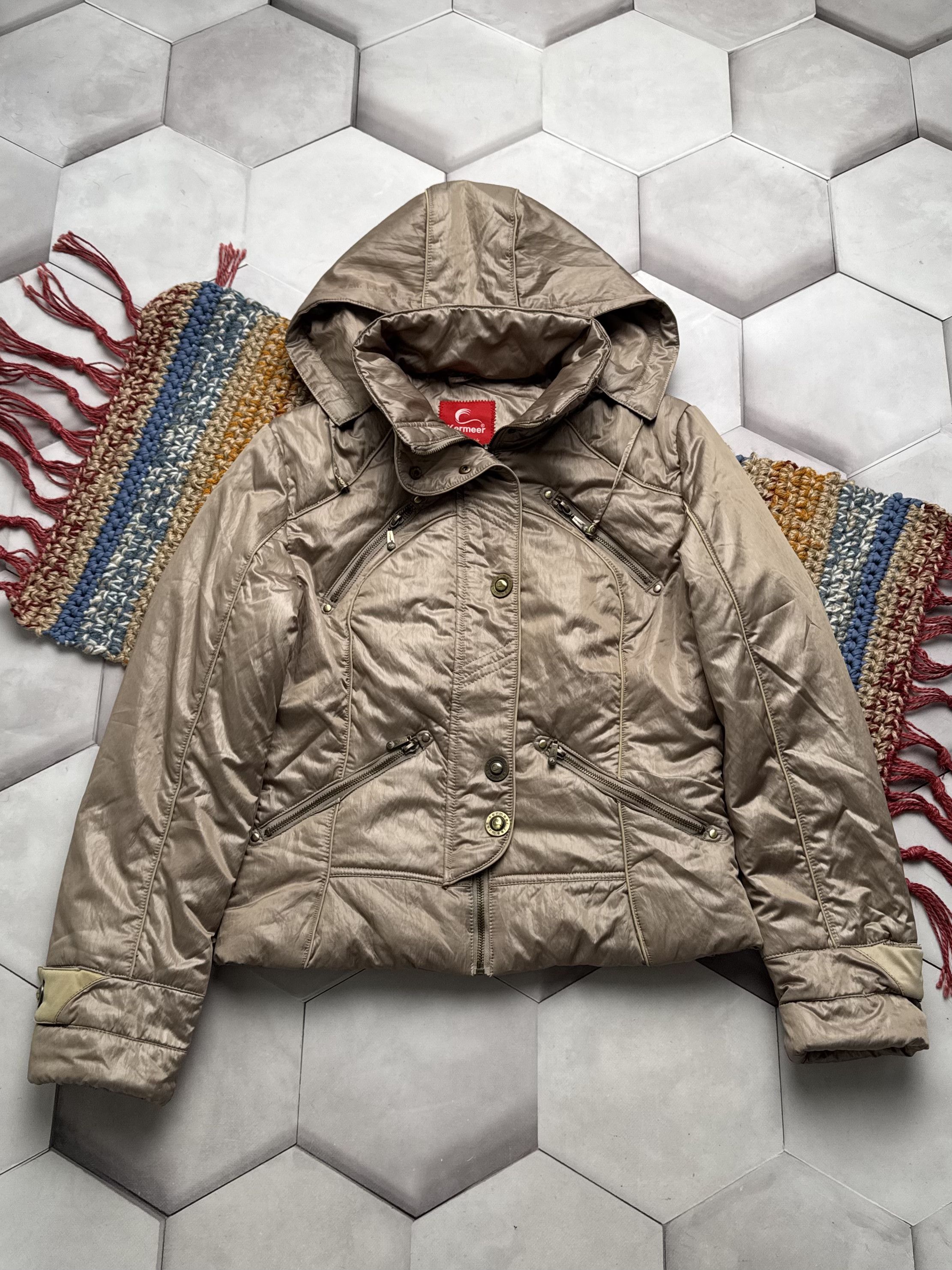 Vintage Vintage Hooded Cropped Jacket Size L / US 10 / IT 46 - 1 Thumbnail