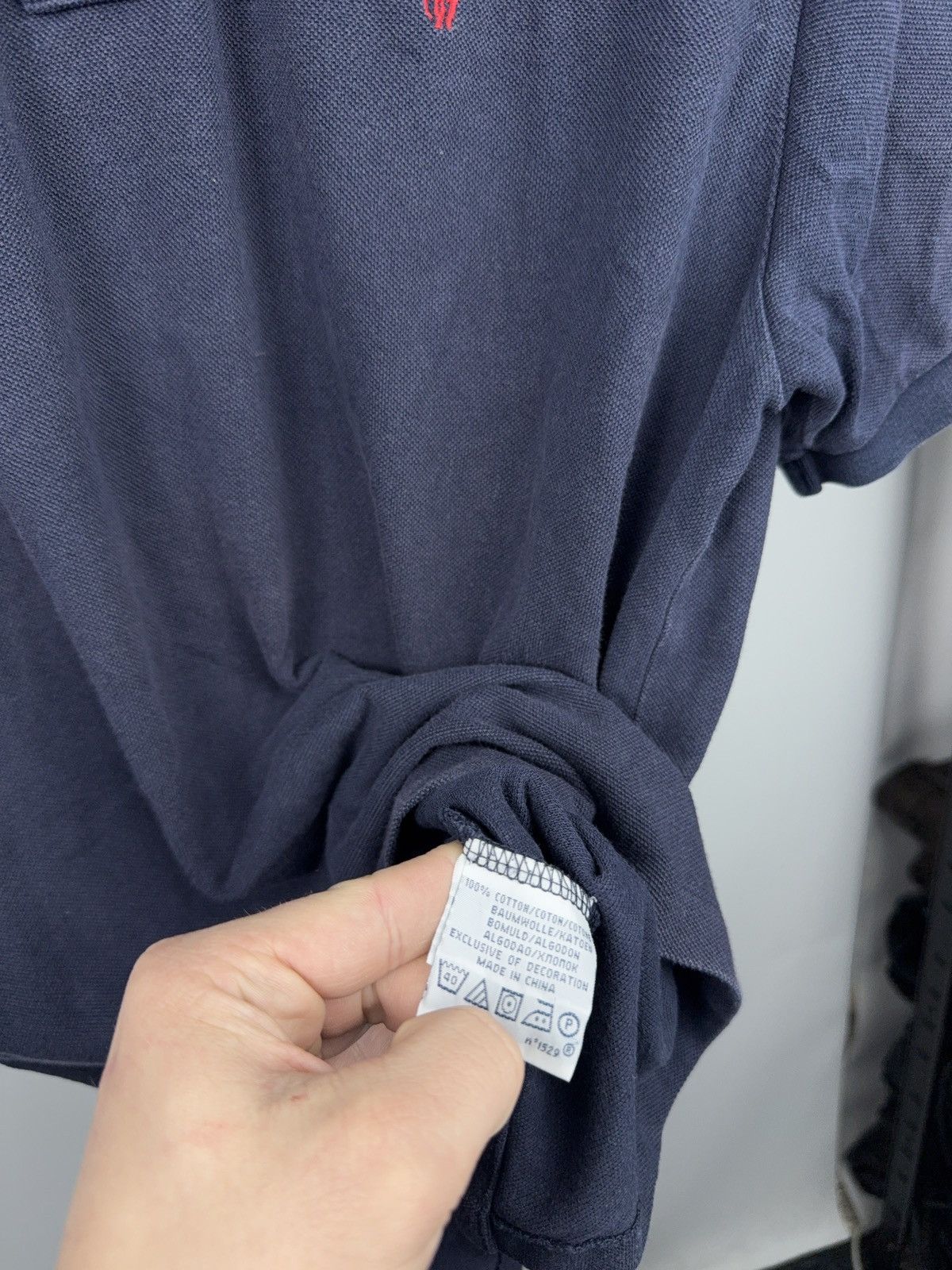 Polo Ralph Lauren Vintage 90s Retro Faded Polo Ralph Lauren Navy Polo Shirt M Size US M / EU 48-50 / 2 - 9 Thumbnail
