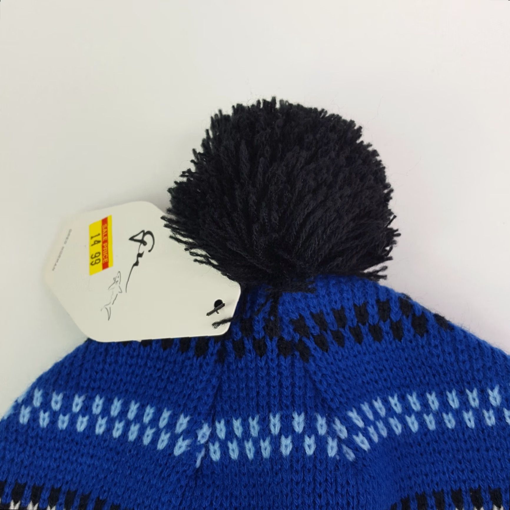 Logo 7 VINTAGE Greg Norman Golf Shark Logo Knit Beanie Adult One Size Striped Toboggan Hat Cap Size ONE SIZE - 5 Thumbnail