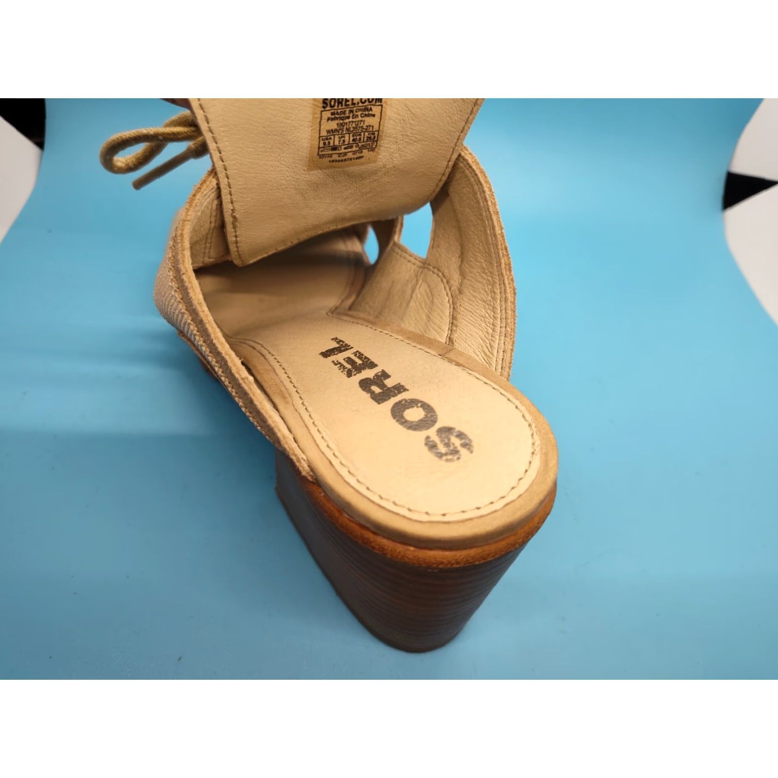 SOREL VINTAGE Sorel Women’s Sandal Kid Adult Size 9.5 Beige Suede Casual Summer Spring Fall Size US 7.5 / IT 37.5 - 7 Thumbnail