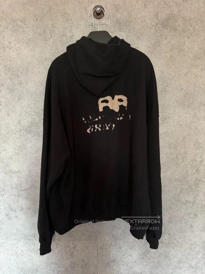 Balenciaga Balenciaga Black Ink Graffiti Hoodie. Size US XS / EU 42 / 0 - 6 Thumbnail