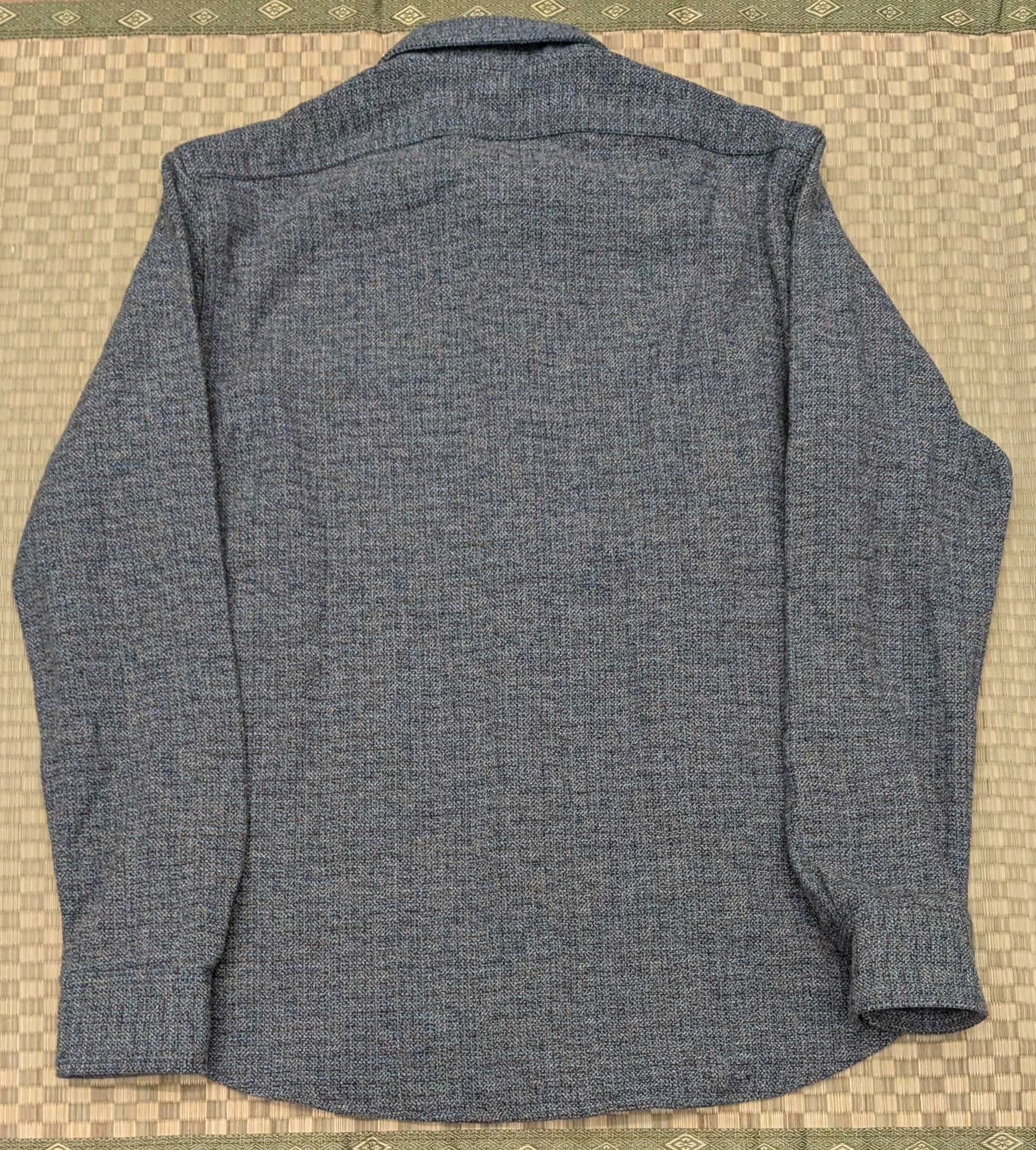 Gustin Gustin #1296 Electric Homespun Shirt in Ocean Made in USA Size US S / EU 44-46 / 1 - 2 Thumbnail