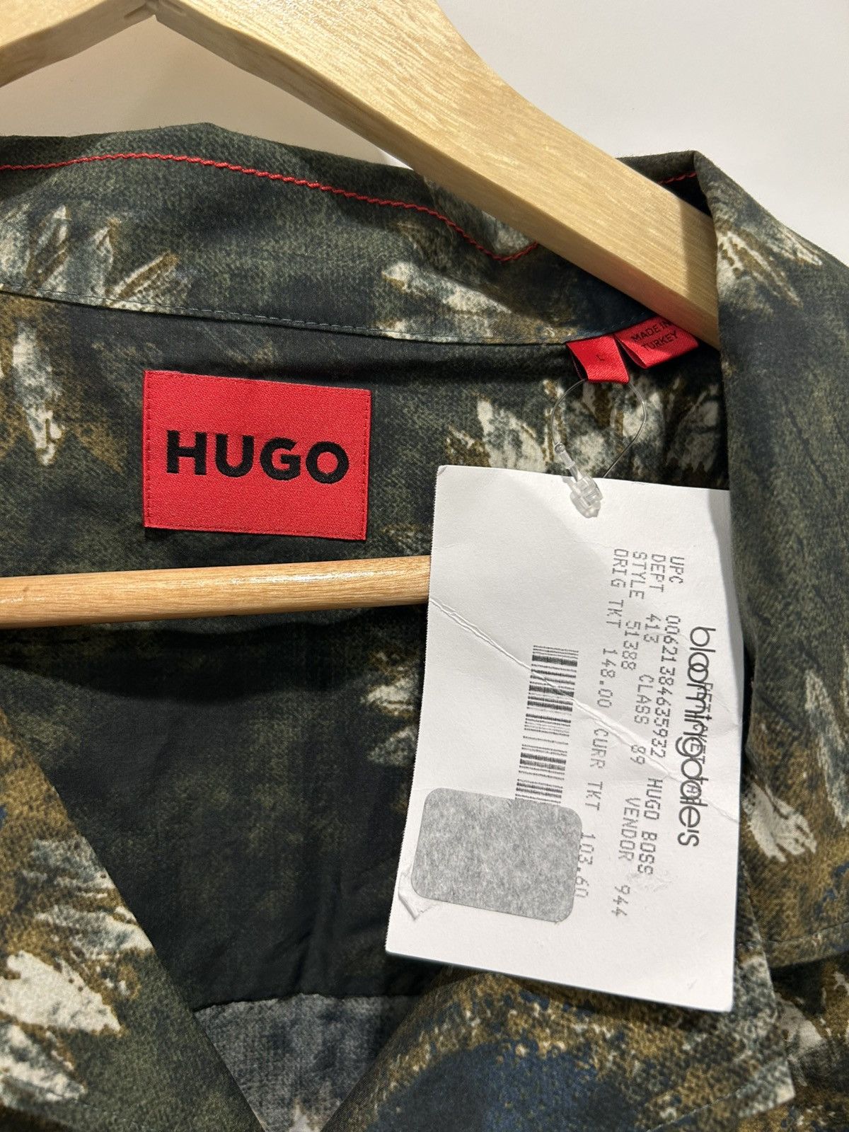 Hugo HUGO Egeeno Sunflower Camp Shirt Size US L / EU 52-54 / 3 - 3 Thumbnail