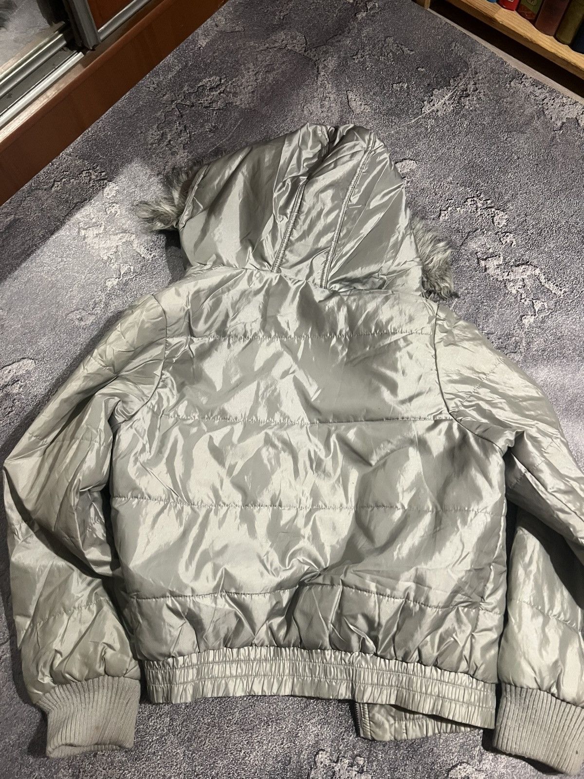 Japanese Brand Glamour Y2K Silver Bomber / Balenciaga Style / AvanGarde 90 Size US S / EU 44-46 / 1 - 11 Thumbnail