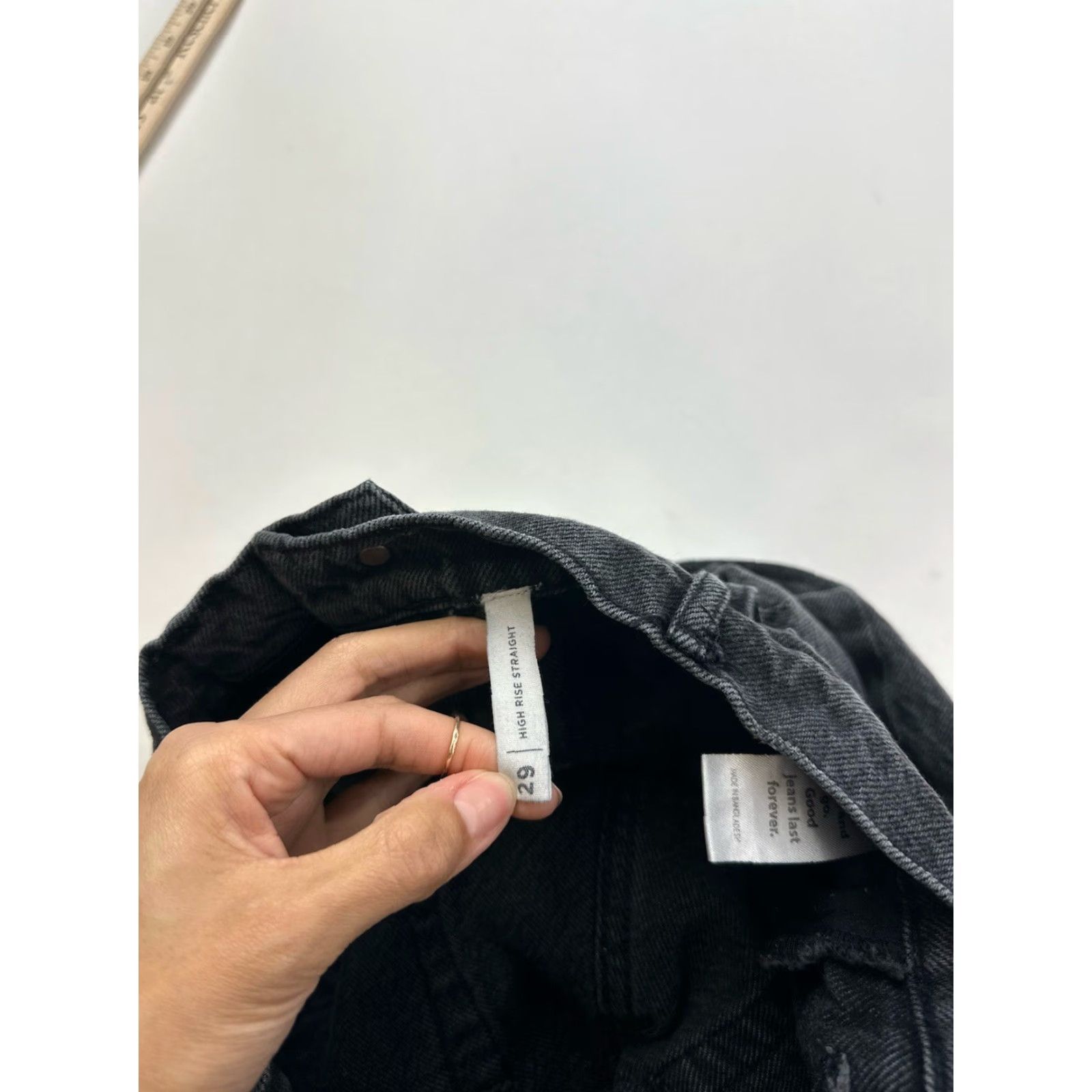 Pacsun Pacsun Jeans Women’s 29 Black High Rise Straight Size 29" - 5 Thumbnail
