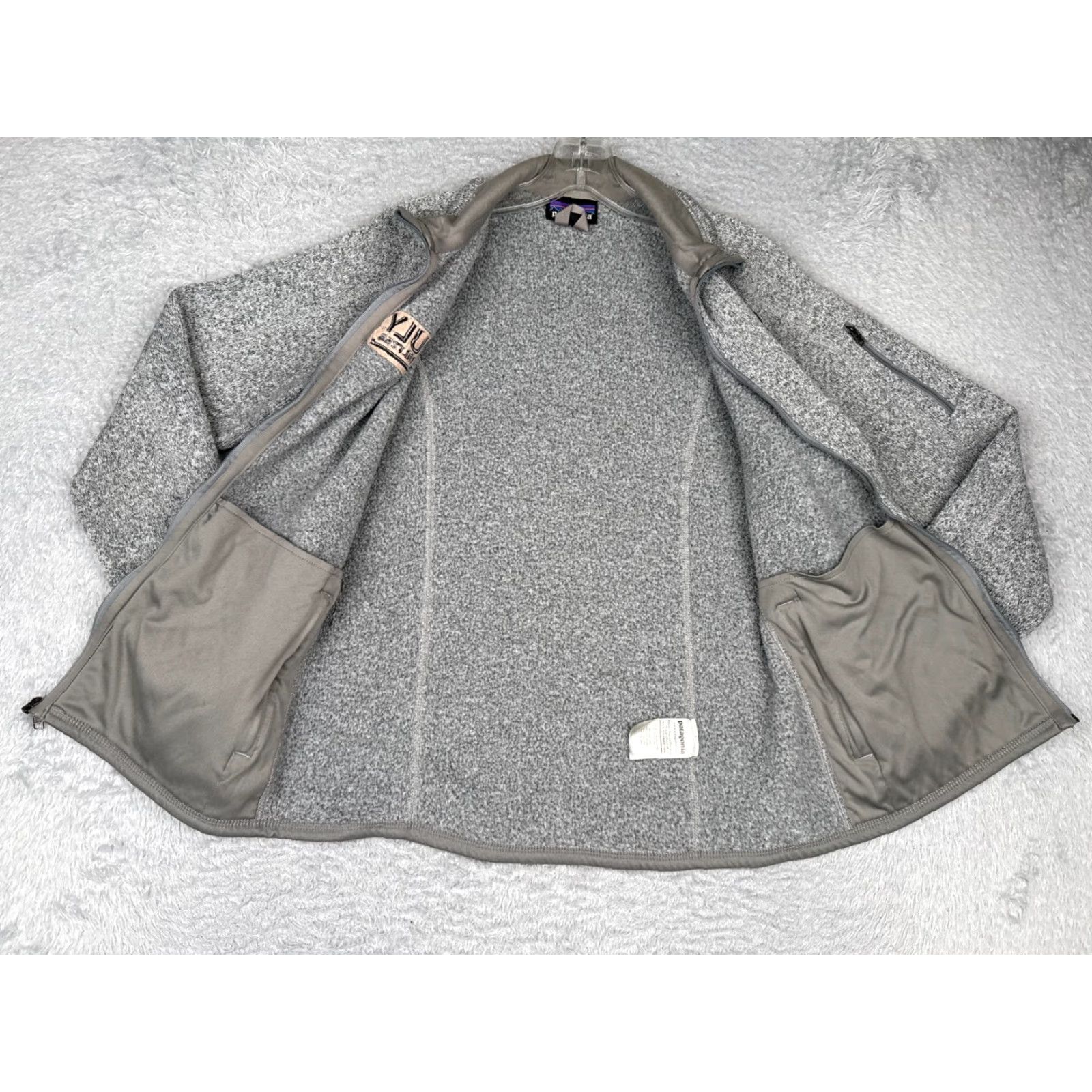 Patagonia Patagonia Jacket Women M Gray Better Sweater Jacket Knit Zip Lined Logo Embroidered Casual Travel Workwear Fall Spring Winter Size M / US 6-8 / IT 42-44 - 2 Thumbnail