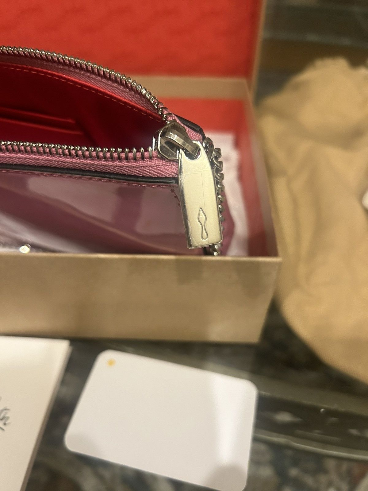 Christian Louboutin Christian Louboutin Loubila Pouch GUMMY/GUMMY w/Box & Tags Size ONE SIZE - 11 Thumbnail