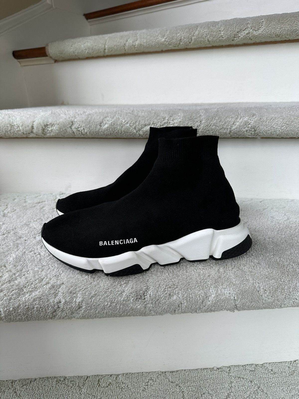 Balenciaga Balenciaga speed trainer 2019 black Grailed