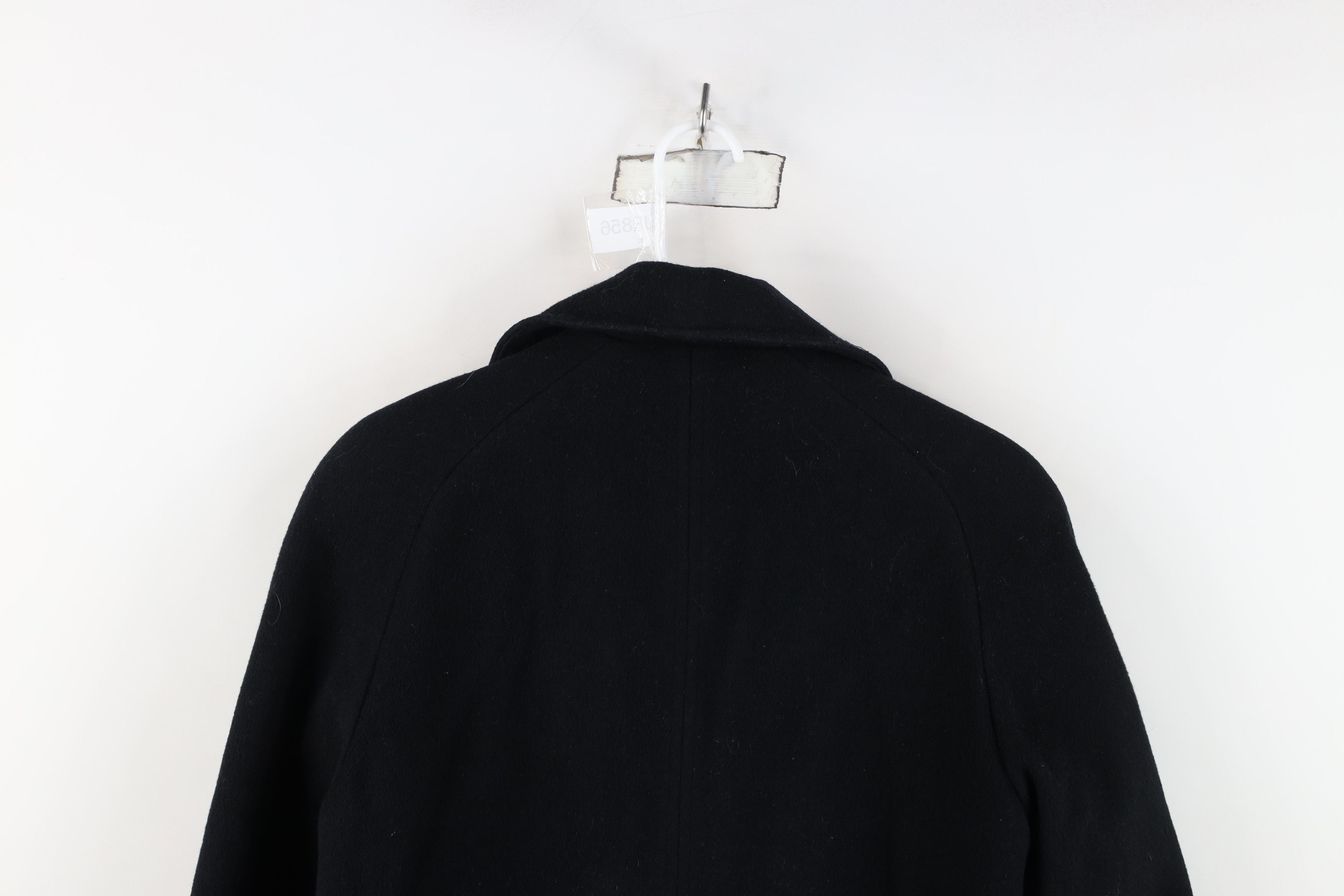 Vintage Vintage 80s 90s Alorna Wool Peacoat Jacket Black USA Size M / US 6-8 / IT 42-44 - 15 Thumbnail