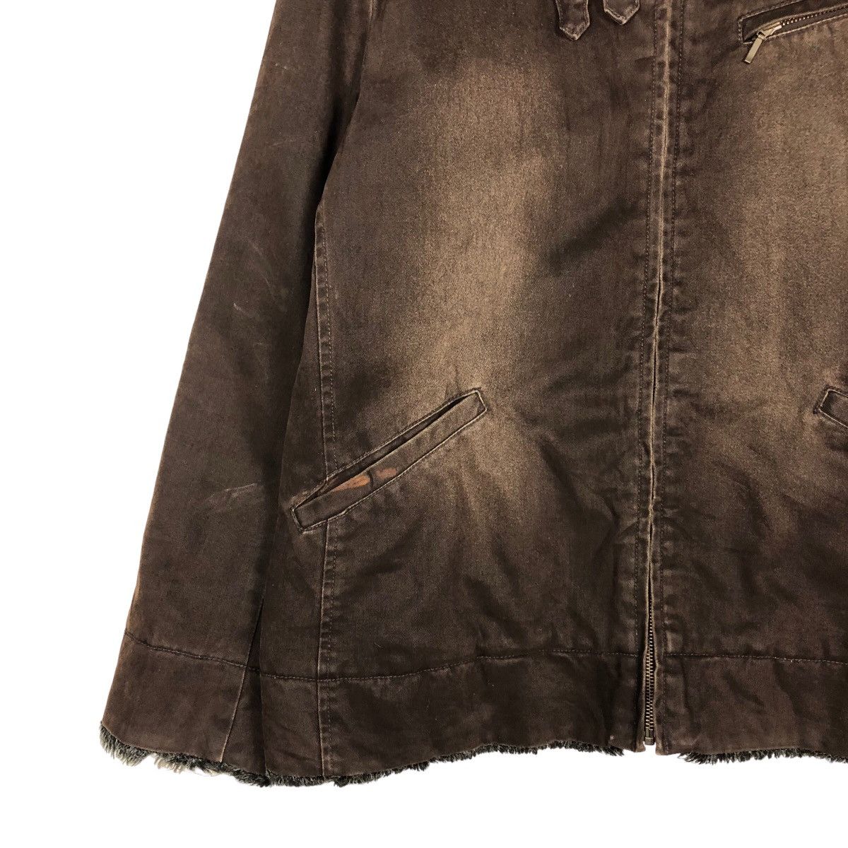 Japanese Brand 🔥Vintage Biker Jacket Think Pink Mink Fur Collar Size US L / EU 52-54 / 3 - 4 Thumbnail