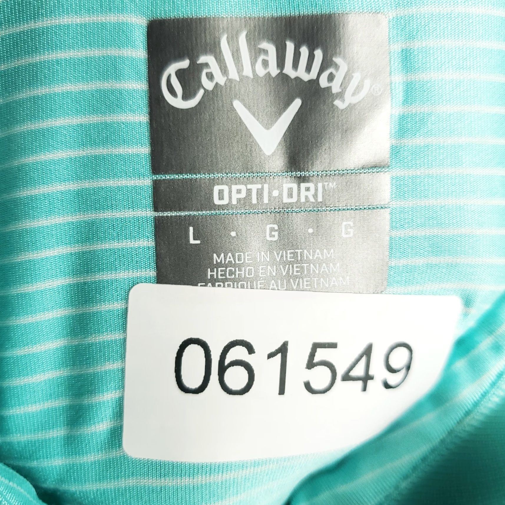 Callaway Callaway Polo Shirt Mens Size Large Blue Striped Opti Dri Fit Golf Short Sleeve Size US L / EU 52-54 / 3 - 8 Thumbnail