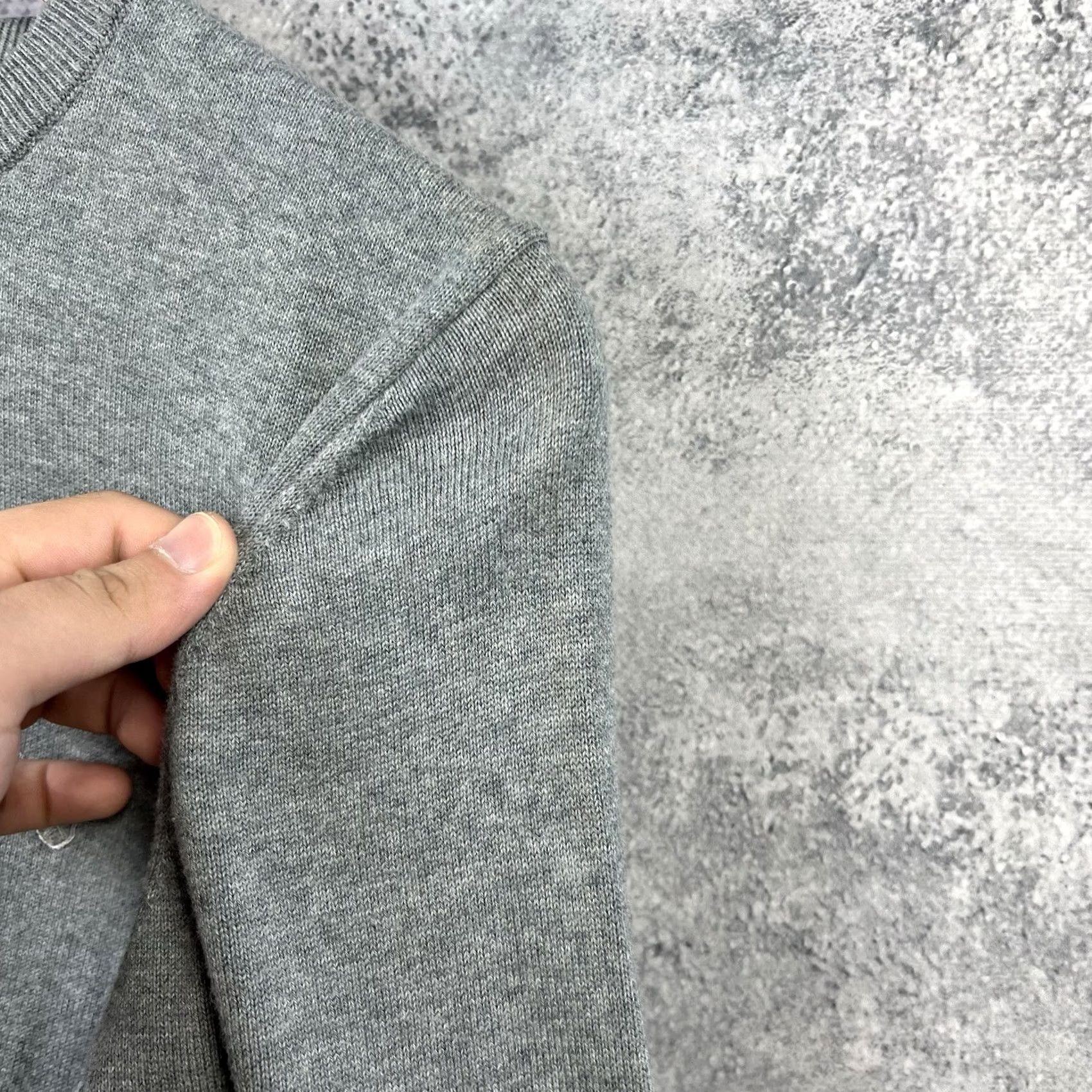 Barbour Barbour Sweater Men's S Long Sleeve Gray Cotton Pullover Size US S / EU 44-46 / 1 - 6 Thumbnail