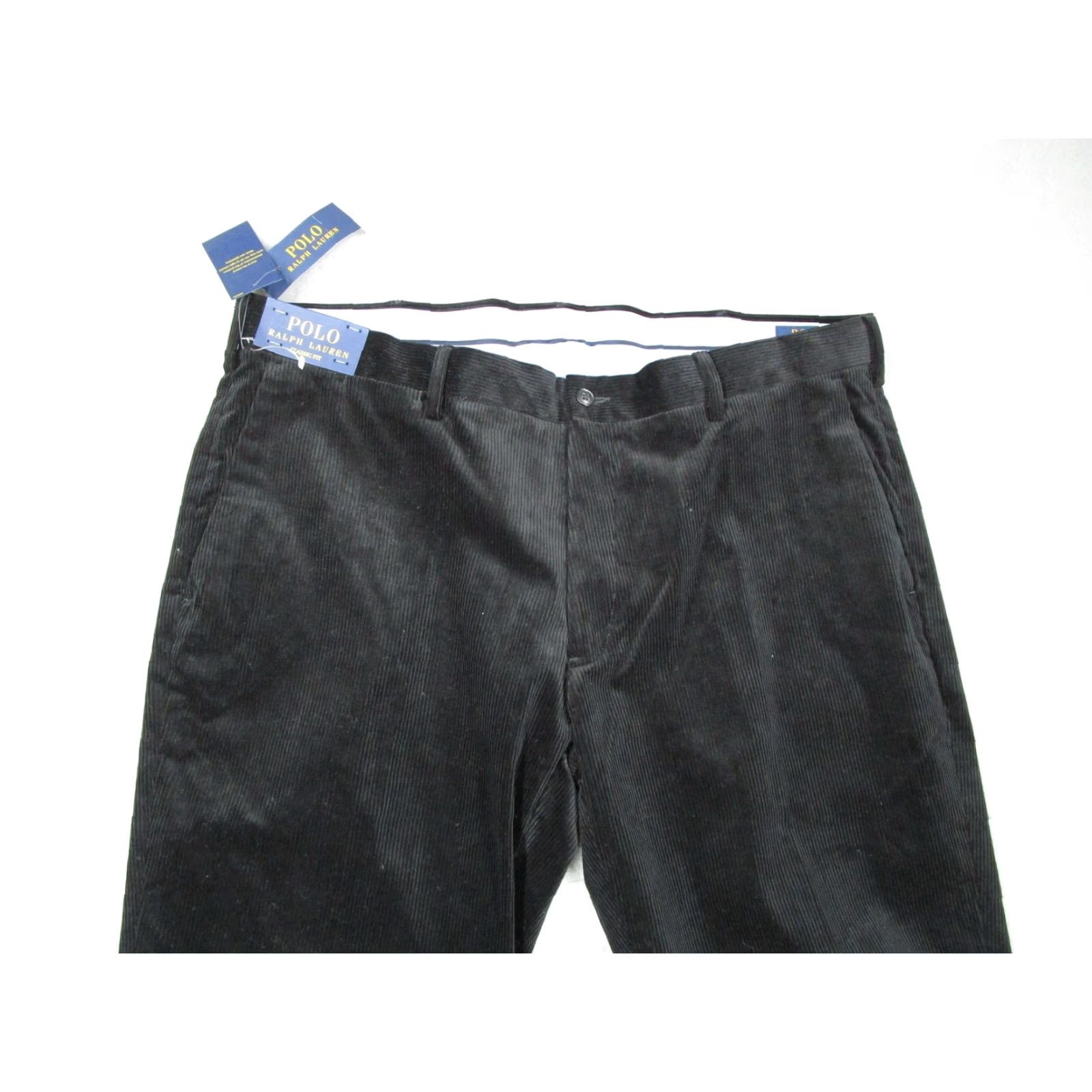 Polo Ralph Lauren Polo Ralph Lauren Dress Pants Mens 40x30 Black Corduroy Classic Fit Stretch Size US L / EU 52-54 / 3 - 4 Thumbnail