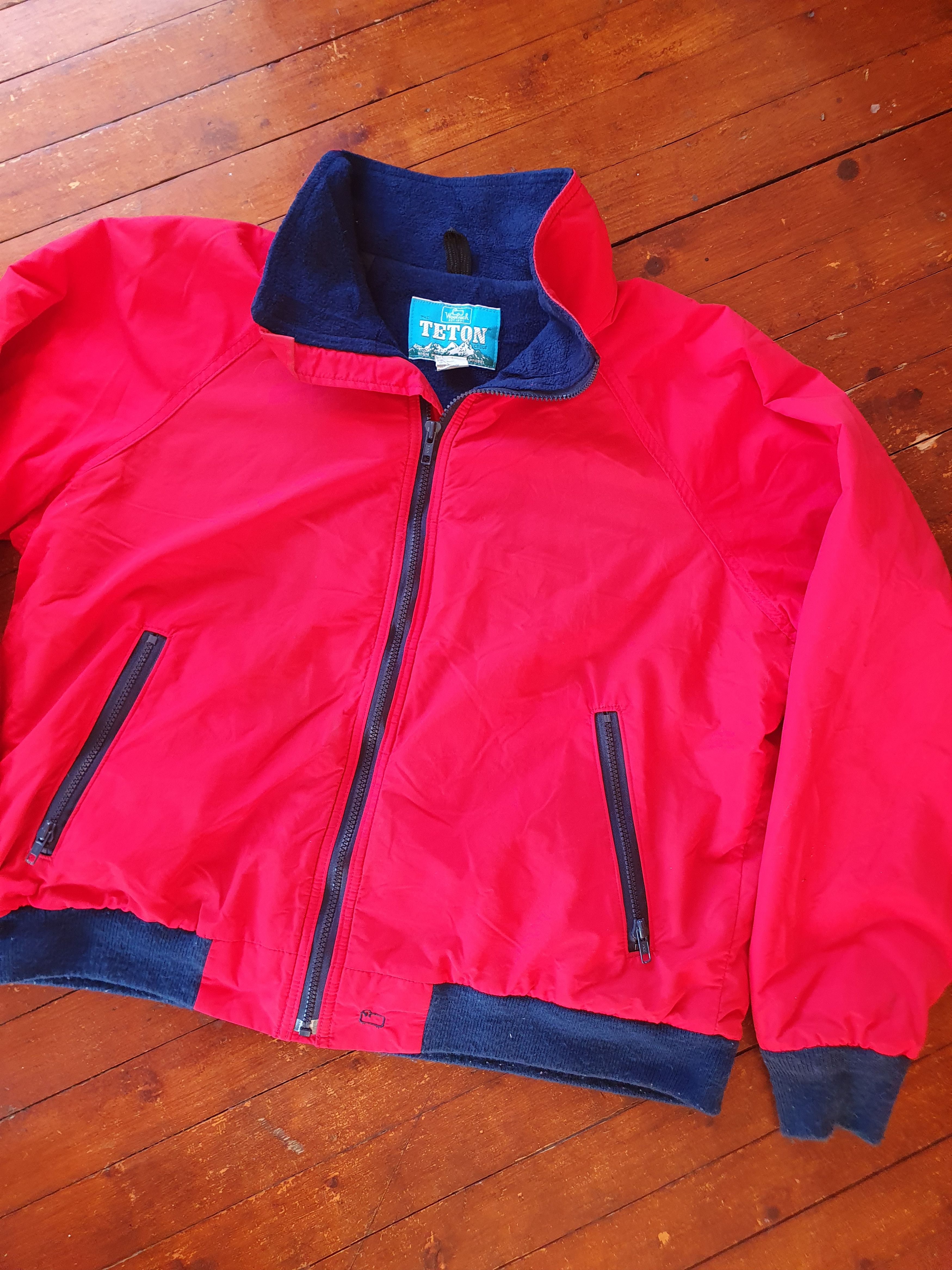 Vintage × Woolrich Woolen Mills Woolrich Teton Jacket Vintage Made in USA Fleece Lined Size US L / EU 52-54 / 3 - 7 Thumbnail