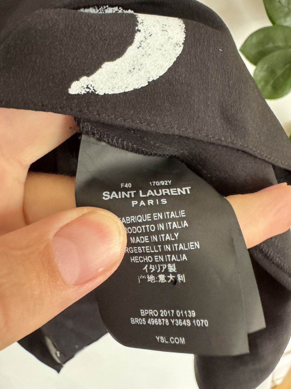 Saint Laurent Paris Silk Moon T Size US S / EU 44-46 / 1 - 3 Thumbnail