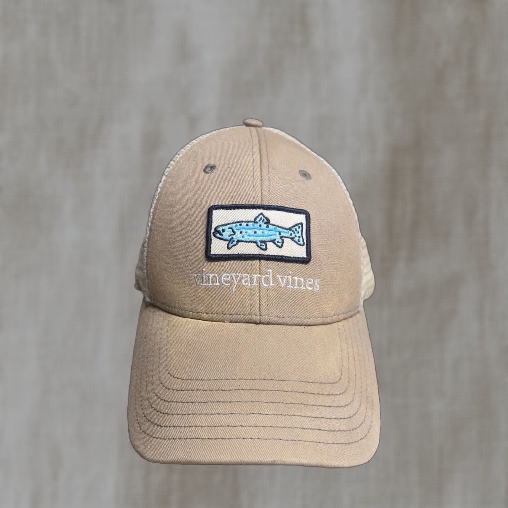 Vineyard Vines Vineyard Vines Hat Baseball Cap Adult One Size Brown Solid Adjustable Men Size ONE SIZE - 1 Thumbnail