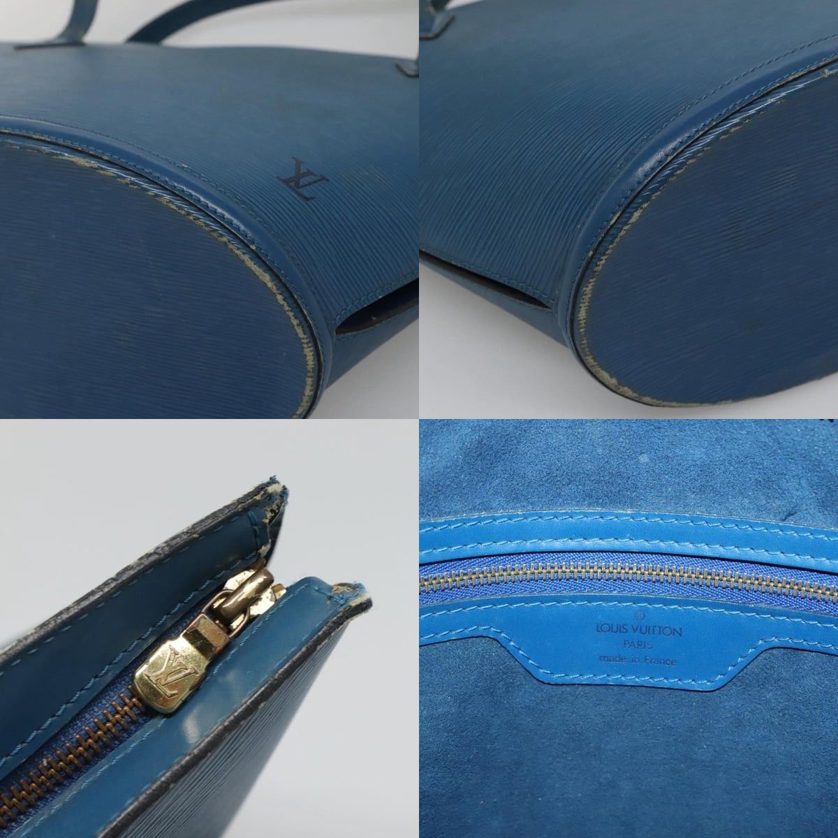 Louis Vuitton LOUIS VUITTON Epi Saint Jacques Shopping Shoulder Bag Blue Size ONE SIZE - 11 Thumbnail