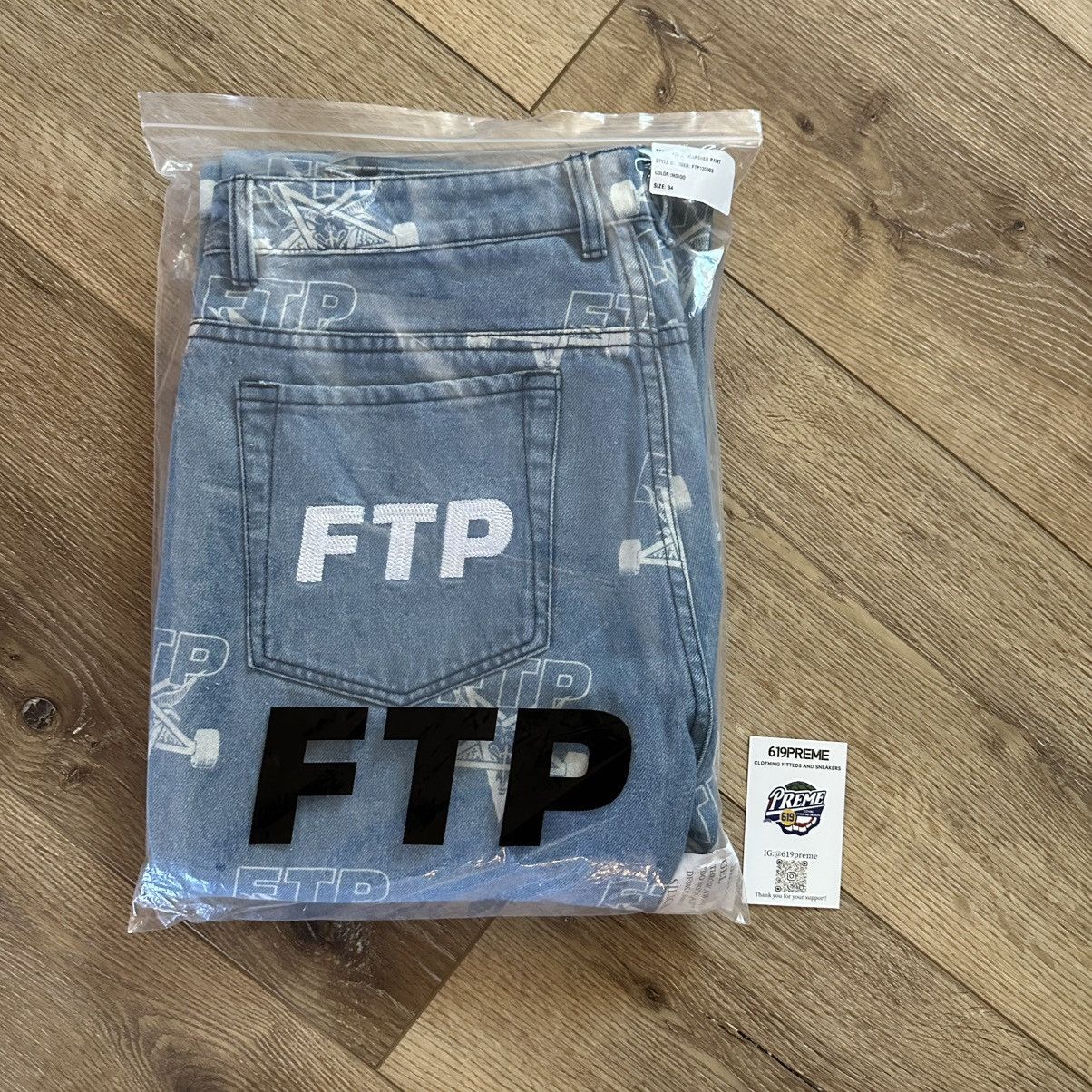Fuck The Population FTP Thrasher light blue denim (34) tts Size US 34 / EU 50 - 1 Thumbnail