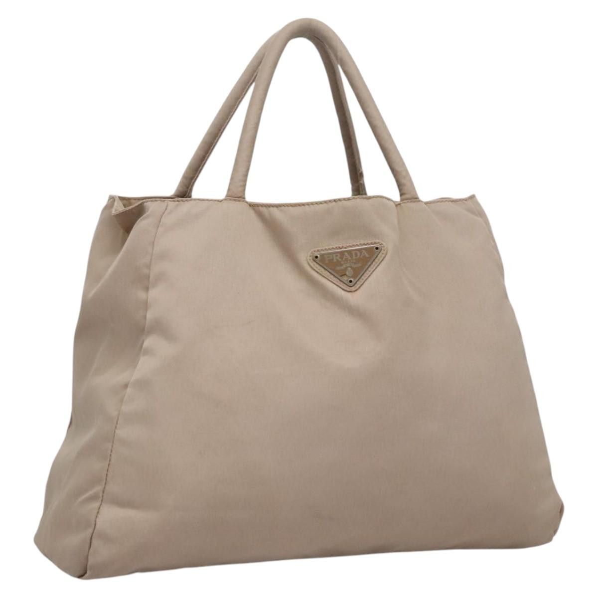 Prada PRADA Hand Bag Nylon Beige Size ONE SIZE - 1 Thumbnail