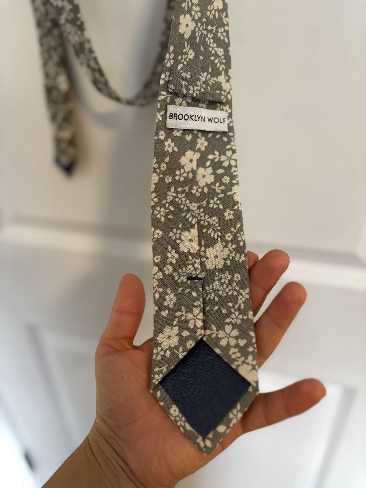Other Brooklyn Wolf Linen and Cotton Flower Print Tie Size ONE SIZE - 3 Thumbnail