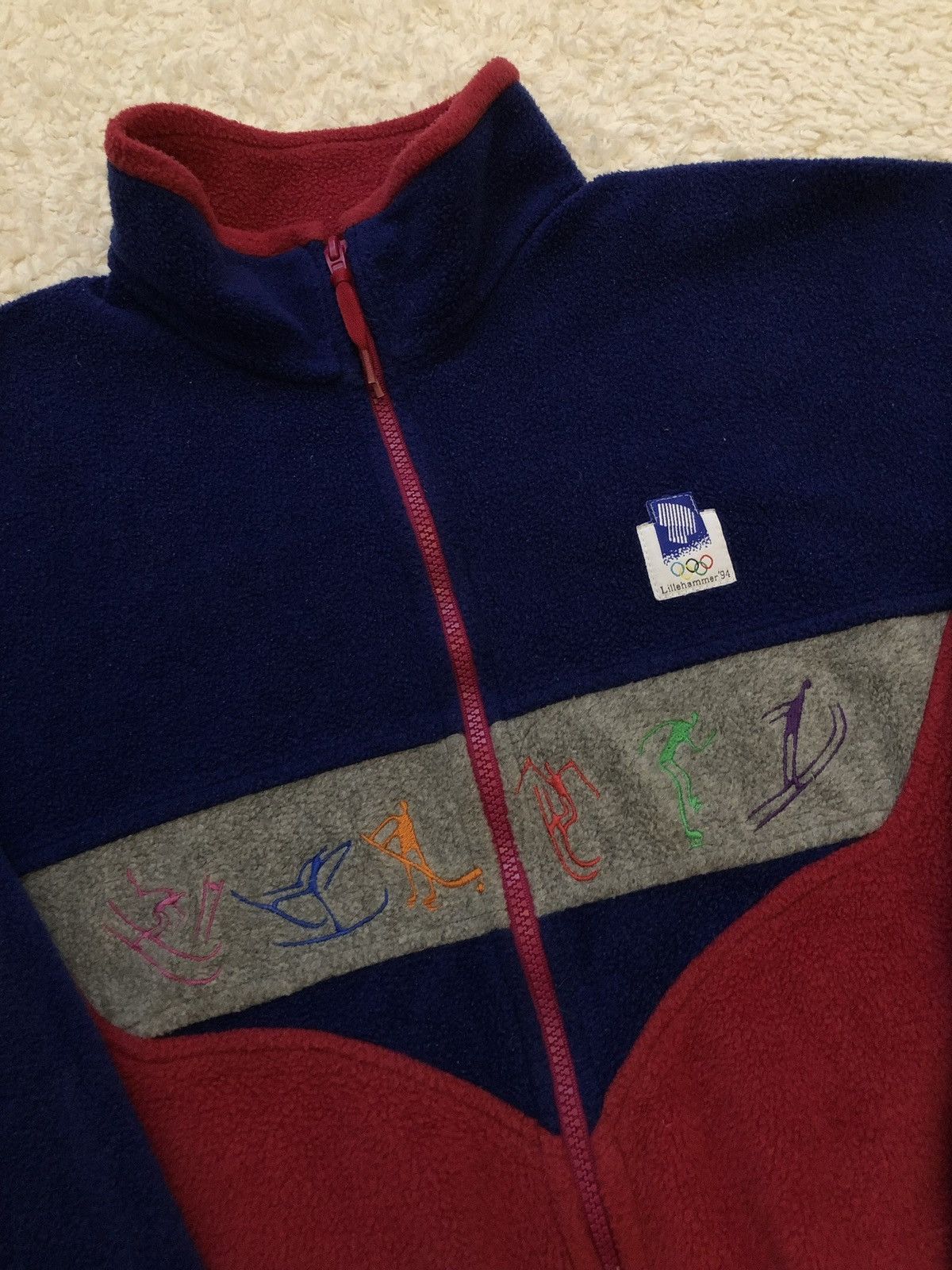 Helly Hansen × USA Olympics × Vintage Fleece Jacket Helly Hansen Lillehammer 1994 Olympic Vintage Size US M / EU 48-50 / 2 - 2 Thumbnail