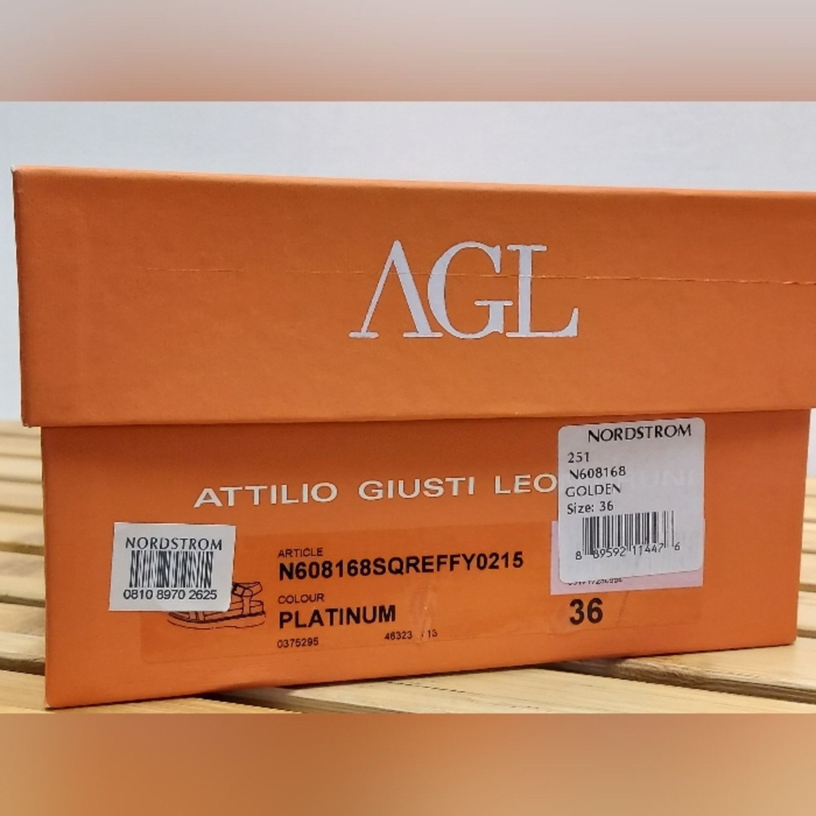 AGL AGL Womens Platinum Quarter Strap Platform Sandal Size 36(6) Size US 6 / IT 36 - 4 Thumbnail