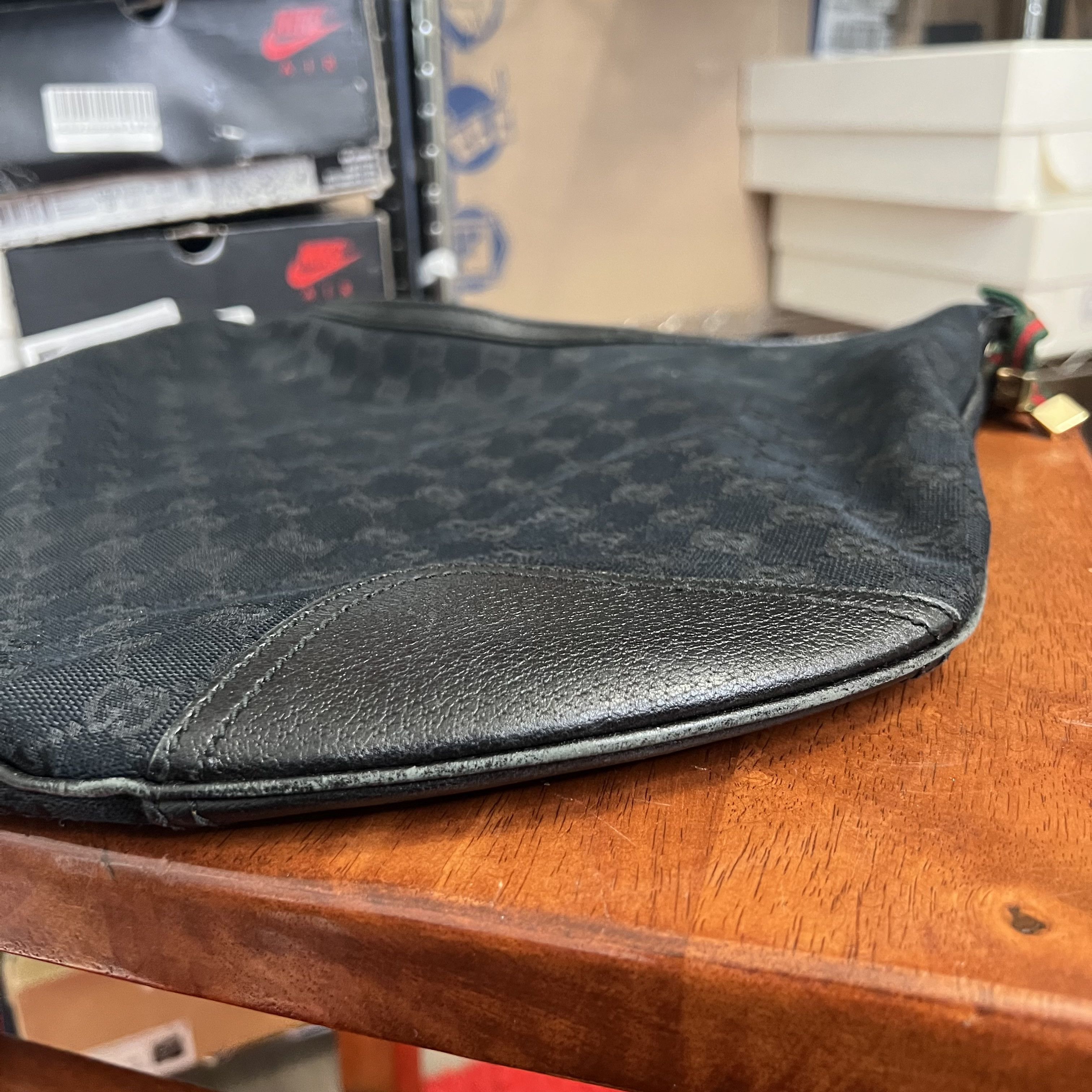 Gucci Gucci Monogram Large Princy Hobo Black Size ONE SIZE - 6 Thumbnail