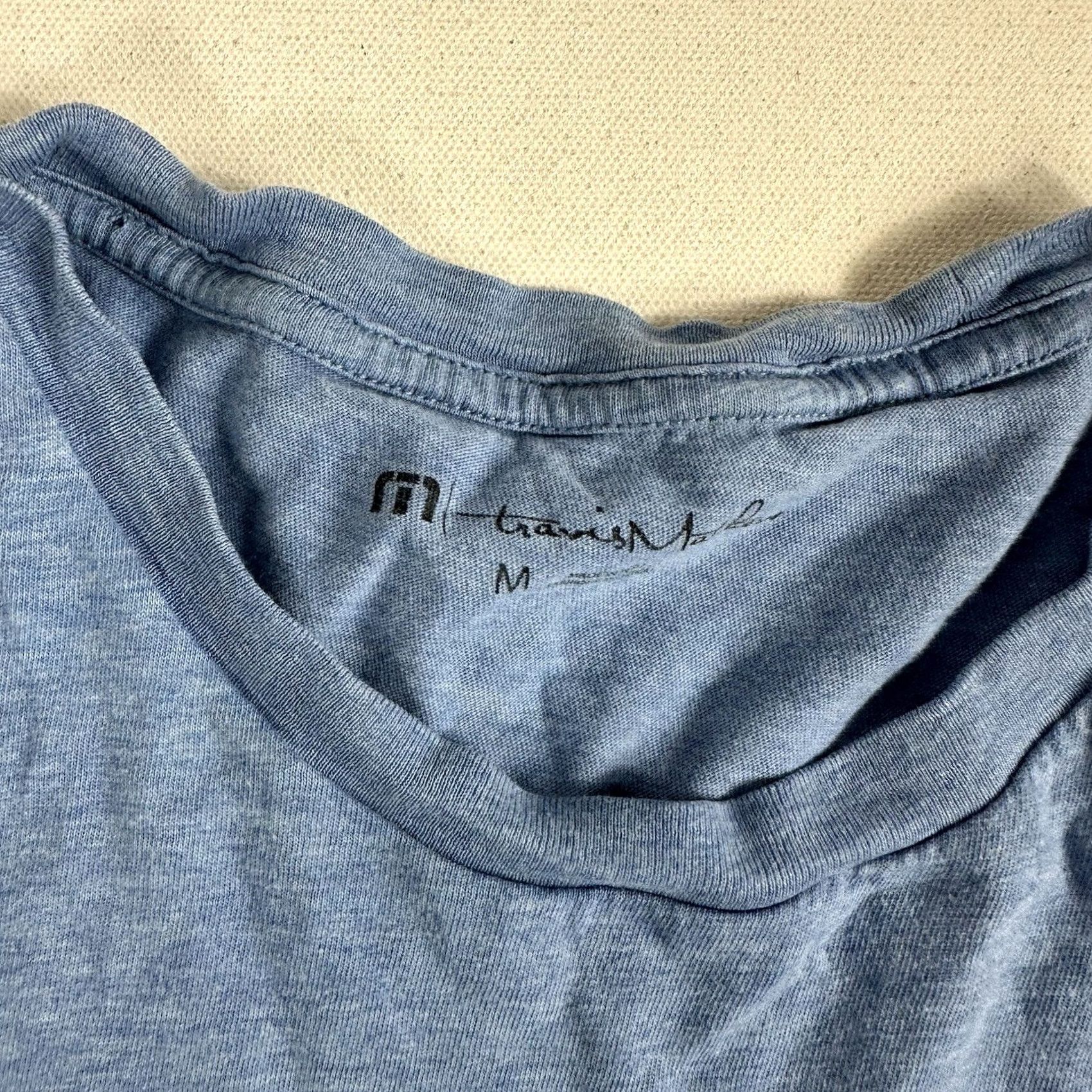 TravisMathew Travis Mathew California Graphic T-Shirt Mens Medium Blue Short Sleeve Mens Size US M / EU 48-50 / 2 - 6 Thumbnail