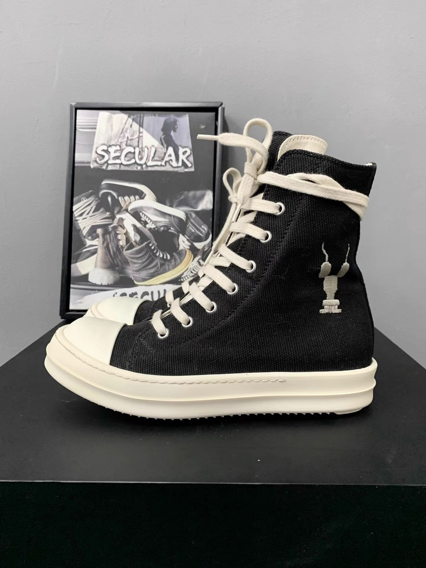 Rick Owens Rick Owens Drkshdw Big Converse K34 Size US 7 / IT 37 - 1 Thumbnail