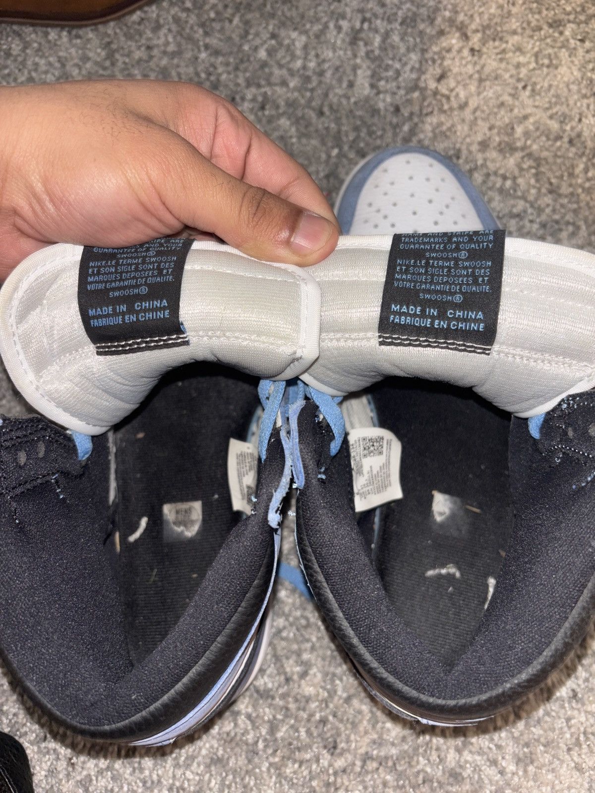 Jordan Brand × Nike × Vintage University Blue retro 1s Jordan Size US 8 / EU 41 - 10 Thumbnail
