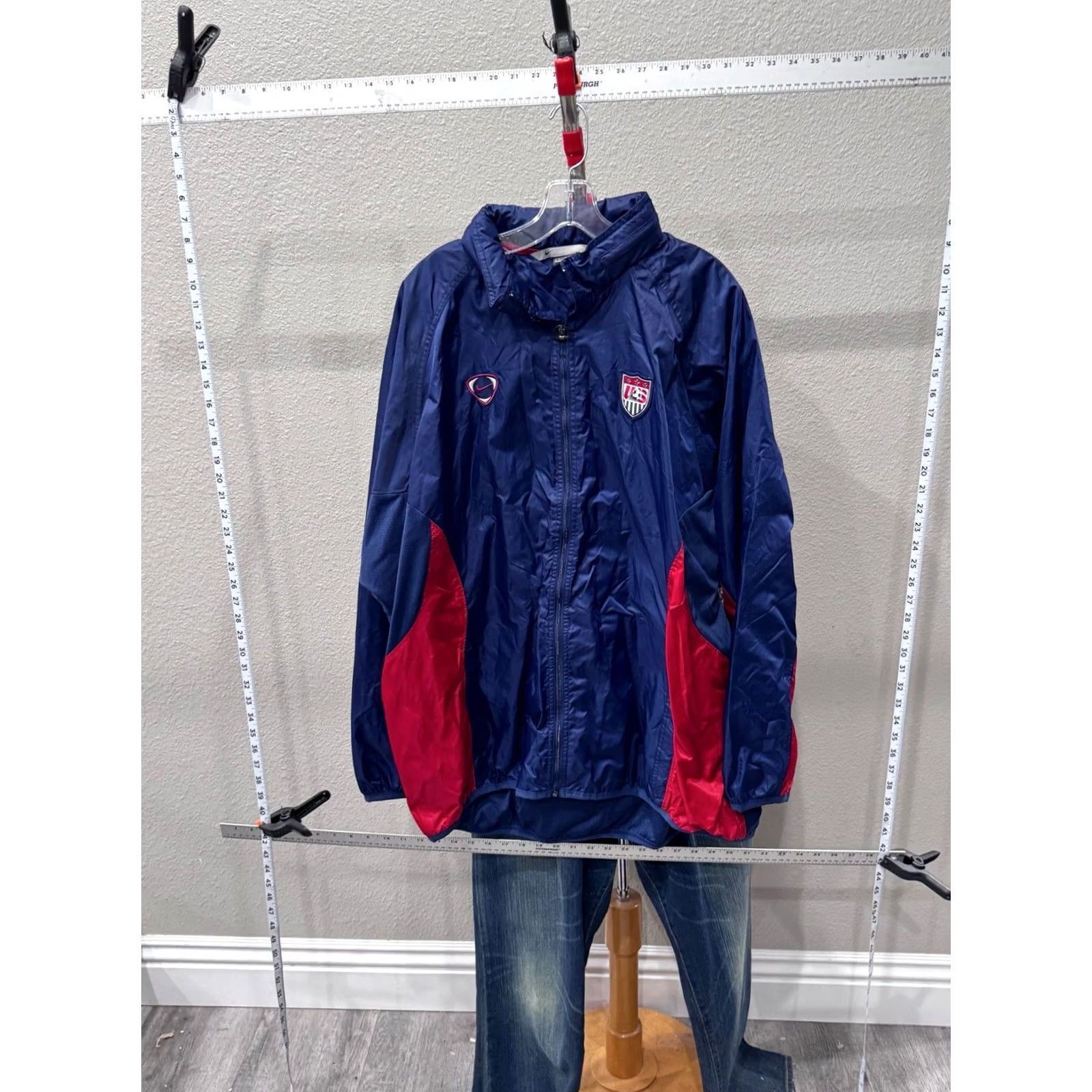 Nike Nike Team USA Soccer Zippered Hooded Jacket Coat XL Mens Multicolor Casual Shirt? Size US XL / EU 56 / 4 - 2 Thumbnail