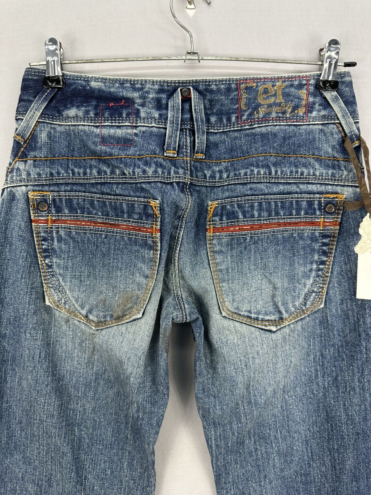 If Six Was Nine Vintage Flare Bell Bottom Women Denim Pants by et Boite Size 27" / US 4 / IT 40 - 8 Thumbnail