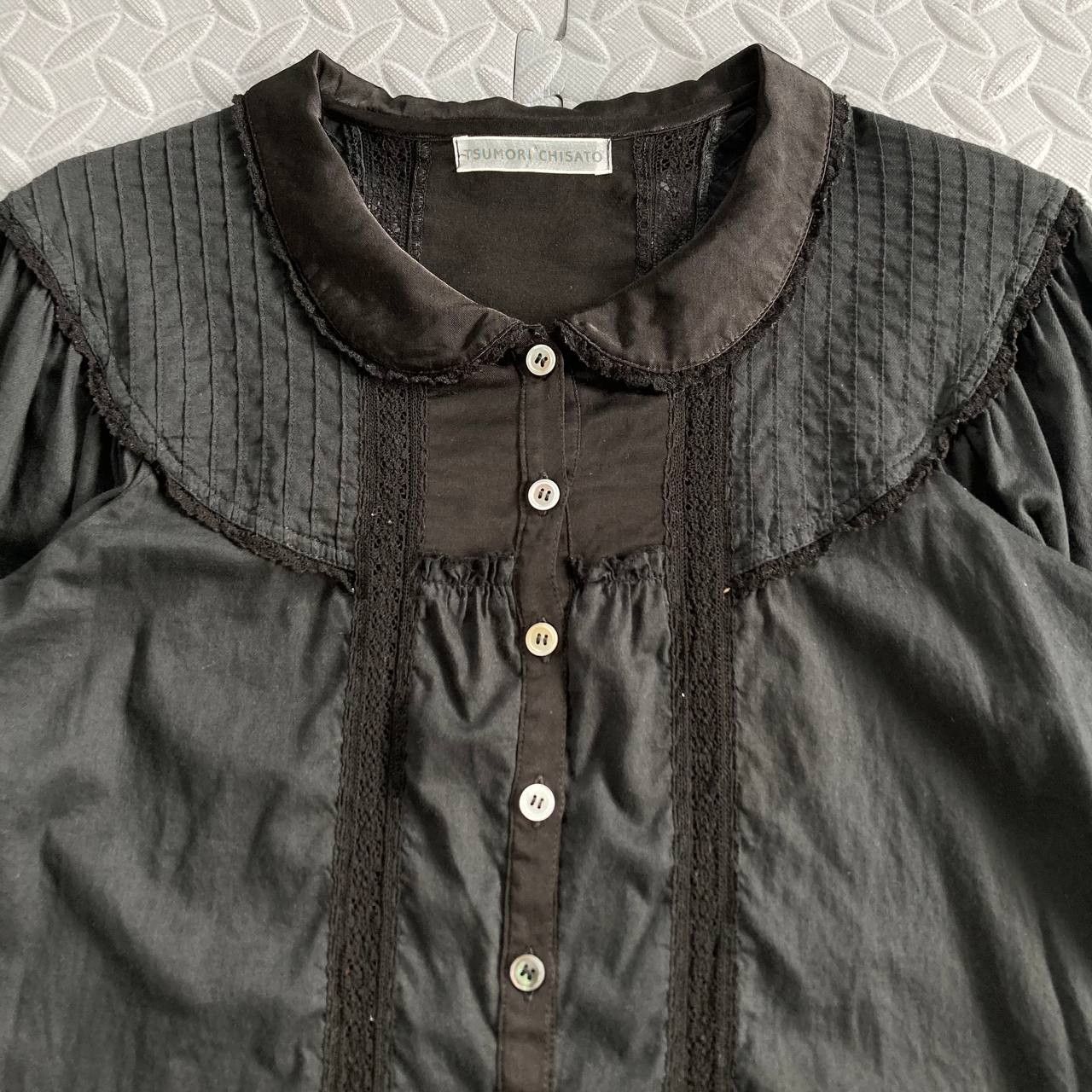 Tsumori Chisato Lacey Peter Pan Collar Button Shirt Size S / US 4 / IT 40 - 7 Thumbnail