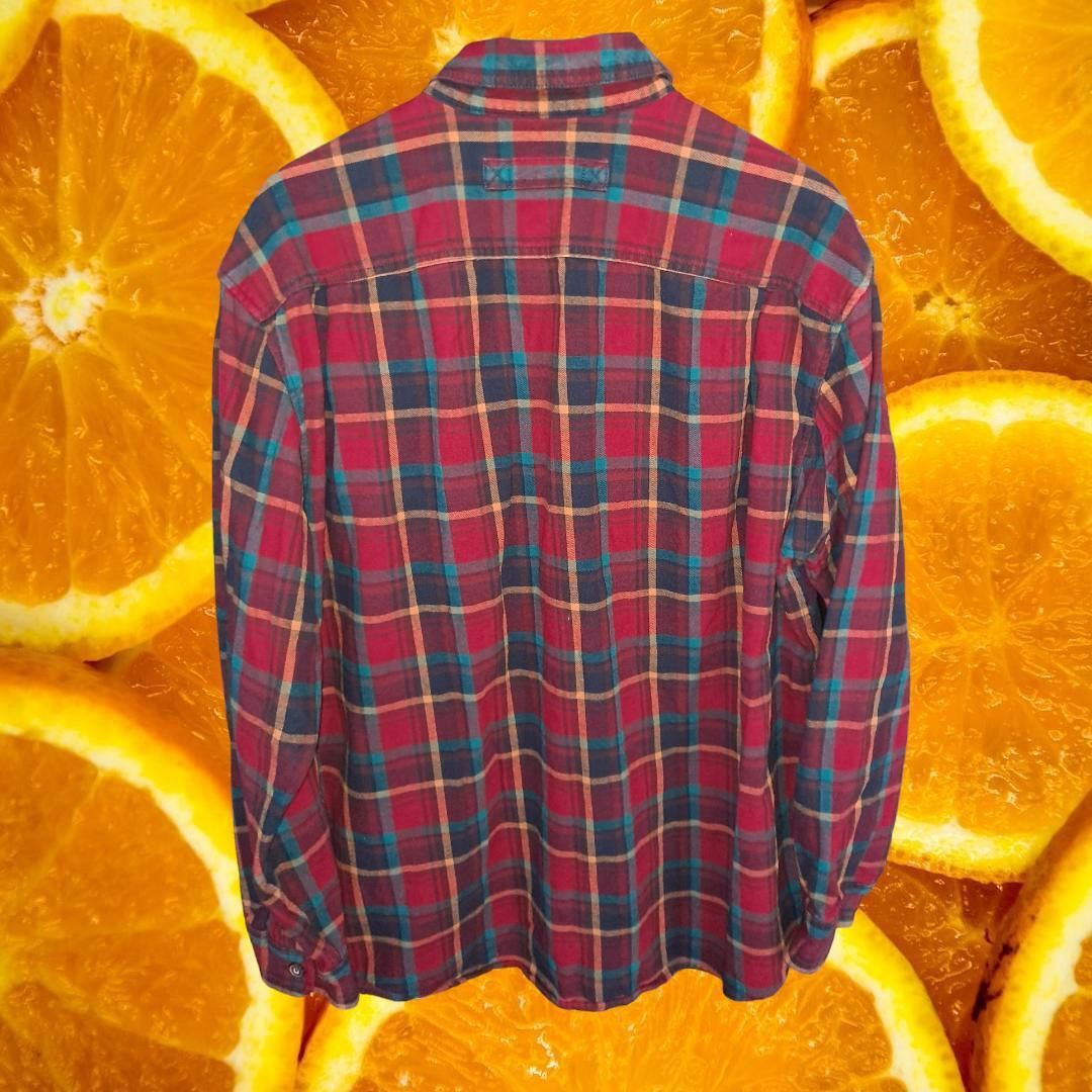Duluth Trading Company Duluth Trading Relaxed Fit Red Blue Yellow 2 Pocket Button U Size US XL / EU 56 / 4 - 7 Thumbnail
