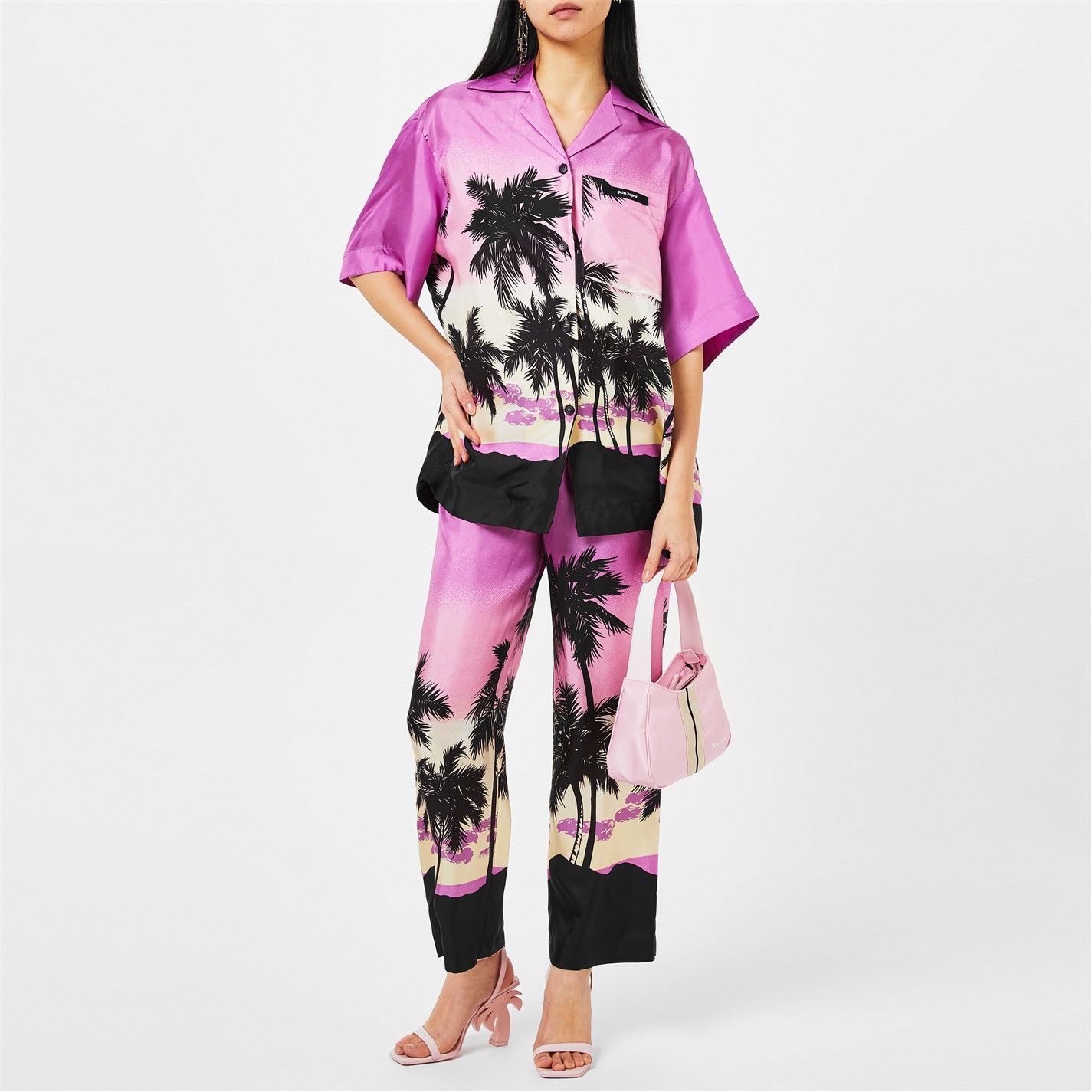 Palm Angels o1g2r1mq0325 Sunset Pyjama Trouser in Multicolor Size 25" / US 0 / IT 36 - 7 Thumbnail