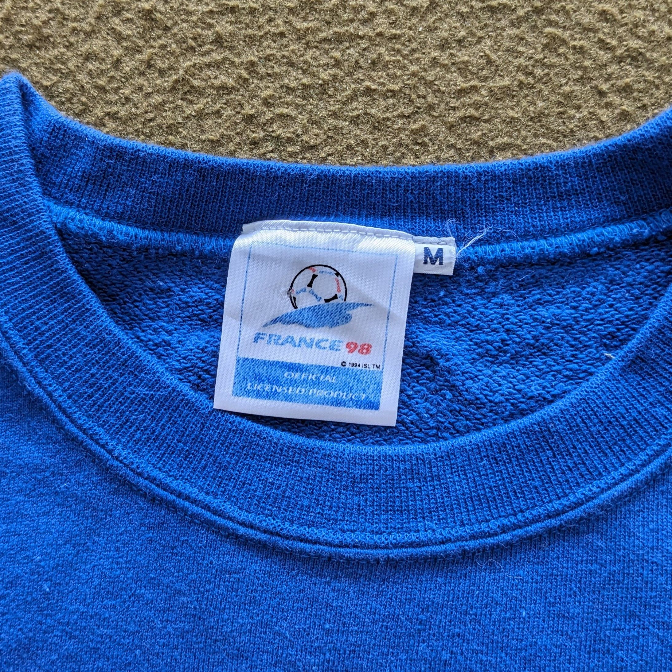 Vintage Vintage France 98 FIFA World Cup Sweatshirt Size US L / EU 52-54 / 3 - 7 Thumbnail