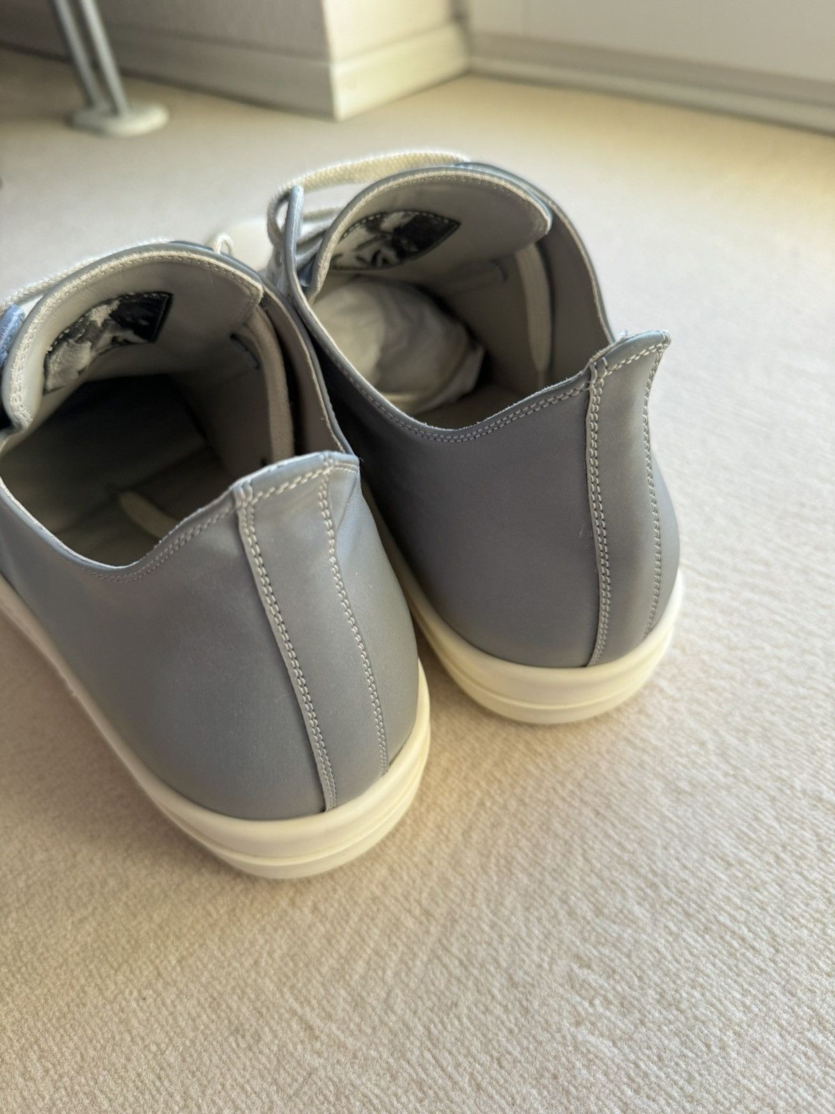 Rick Owens NEW | * 1 OF 1 SAMPLE * FW22 RUNWAY REFLEX LOWTOP RAMONES 44 Size US 11 / EU 44 - 17 Thumbnail