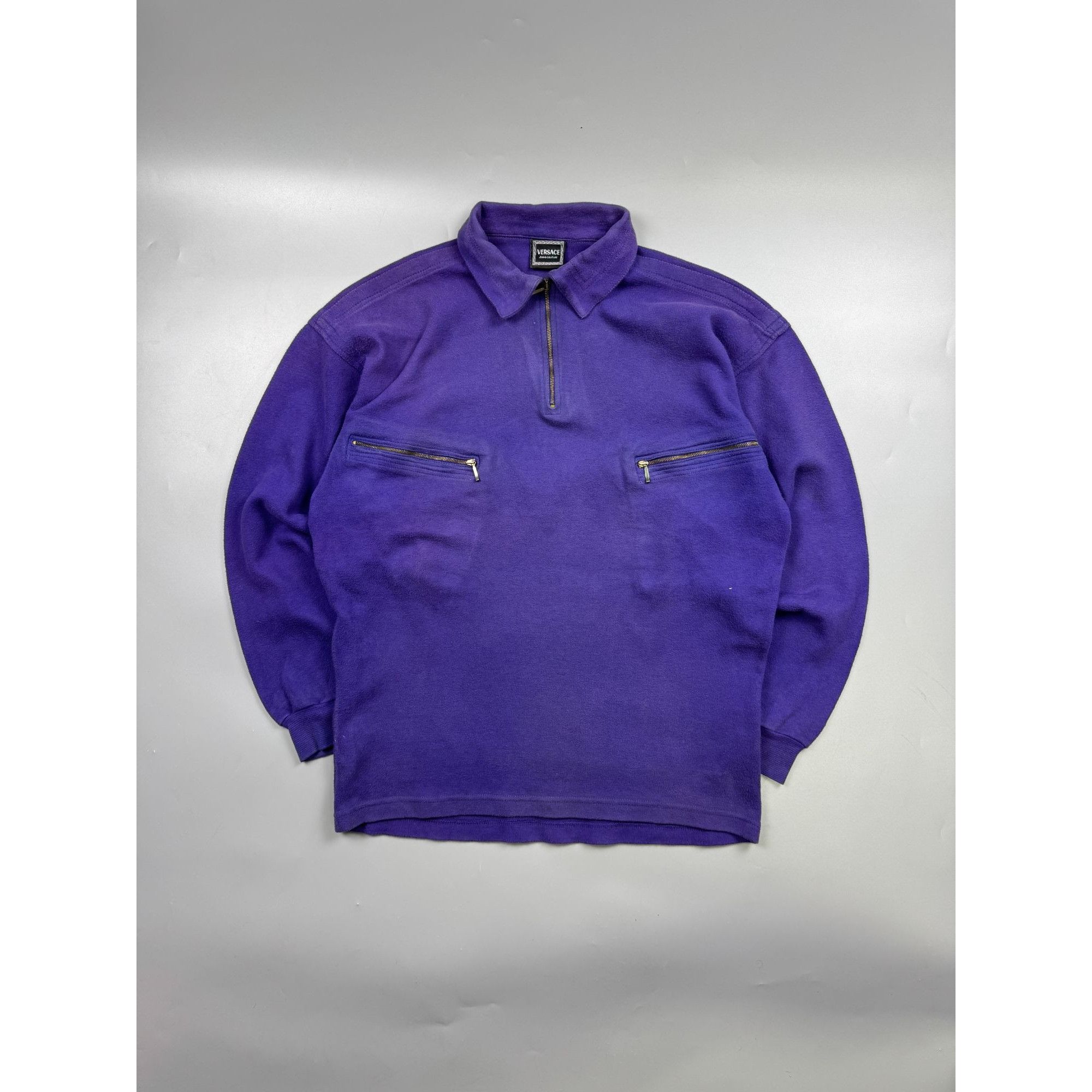 Versace Jeans Couture Versace Jeans Couture 1/4 Zip Sun Faded Pullover (Y1203) Size US S / EU 44-46 / 1 - 1 Thumbnail