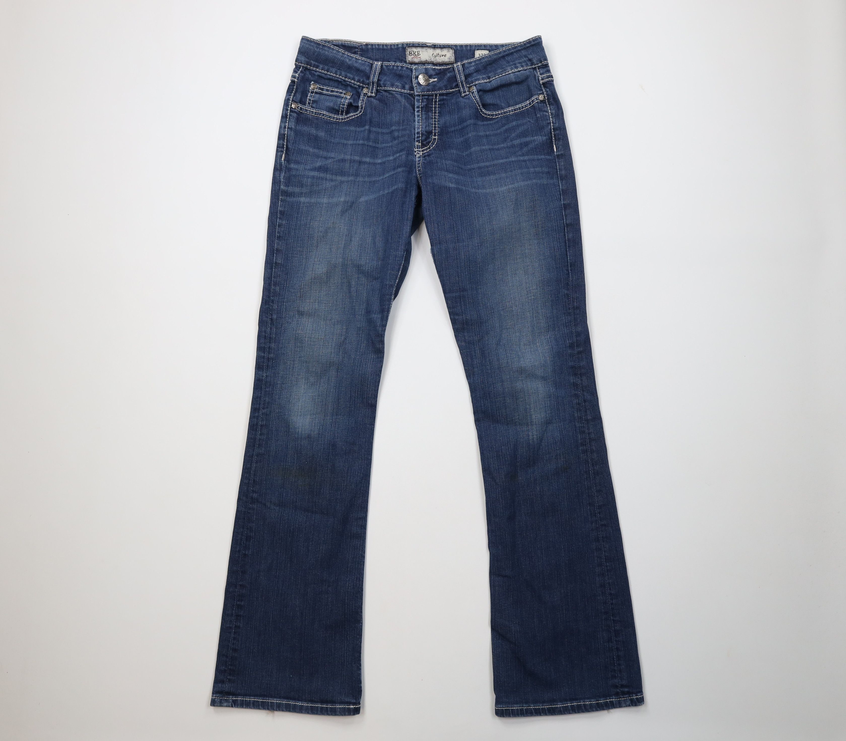 Vintage Buckle BKE Thick Stitch Culture Bootcut Denim Jeans Blue Size 32" / US 10 / IT 46 - 1 Thumbnail